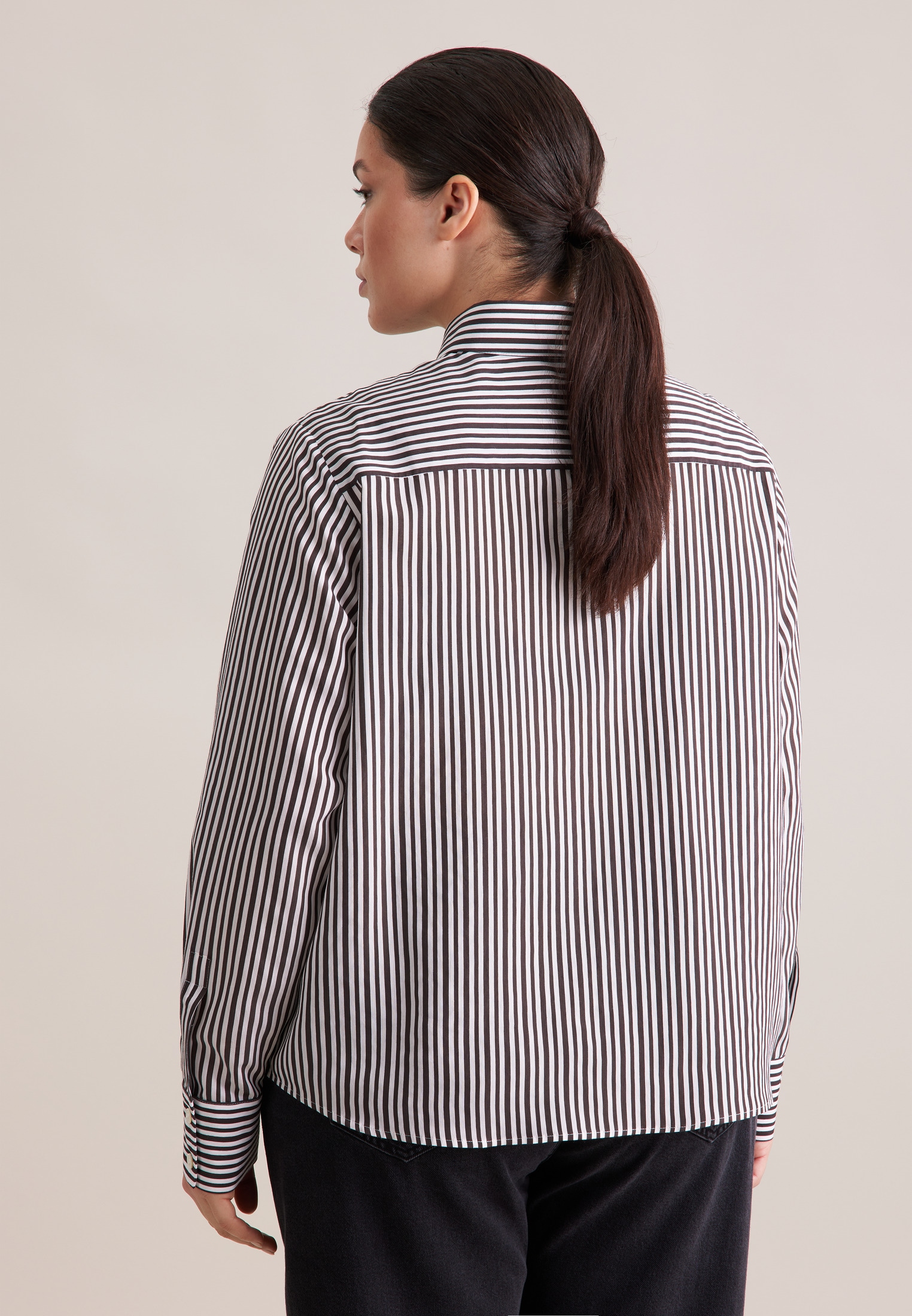 seidensticker Blouse classique »Schwarze Rose« 1/1 Gestreift