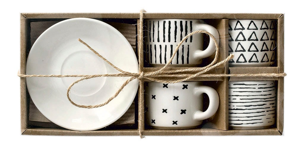 Zeller Present Espressotasse 8-teilig (4 Tassen/4 Untertassen)