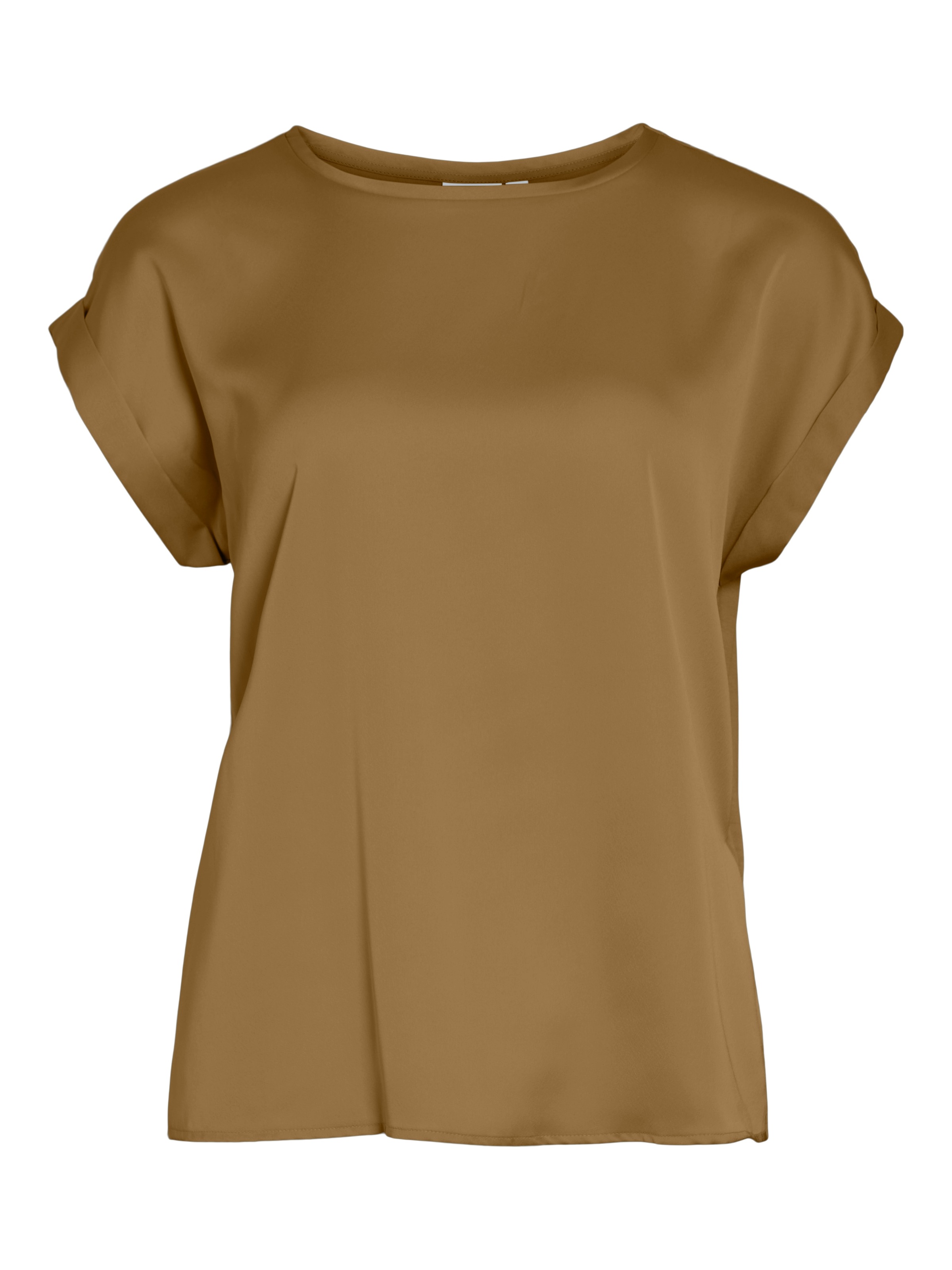 Vila Kurzarmshirt »VIELLETTE S/S SATIN TOP - NOOS« Satin Optik