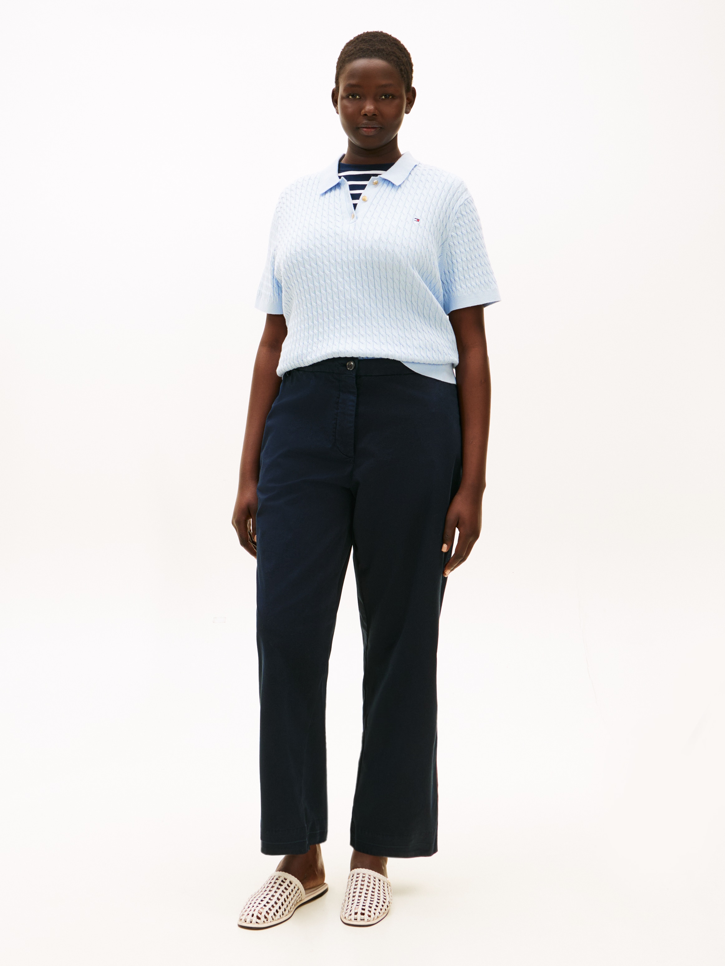 Tommy Hilfiger Curve Chinos »CRV CO GMD SLIM STRAIGHT CHINO«  in grossen Grössen