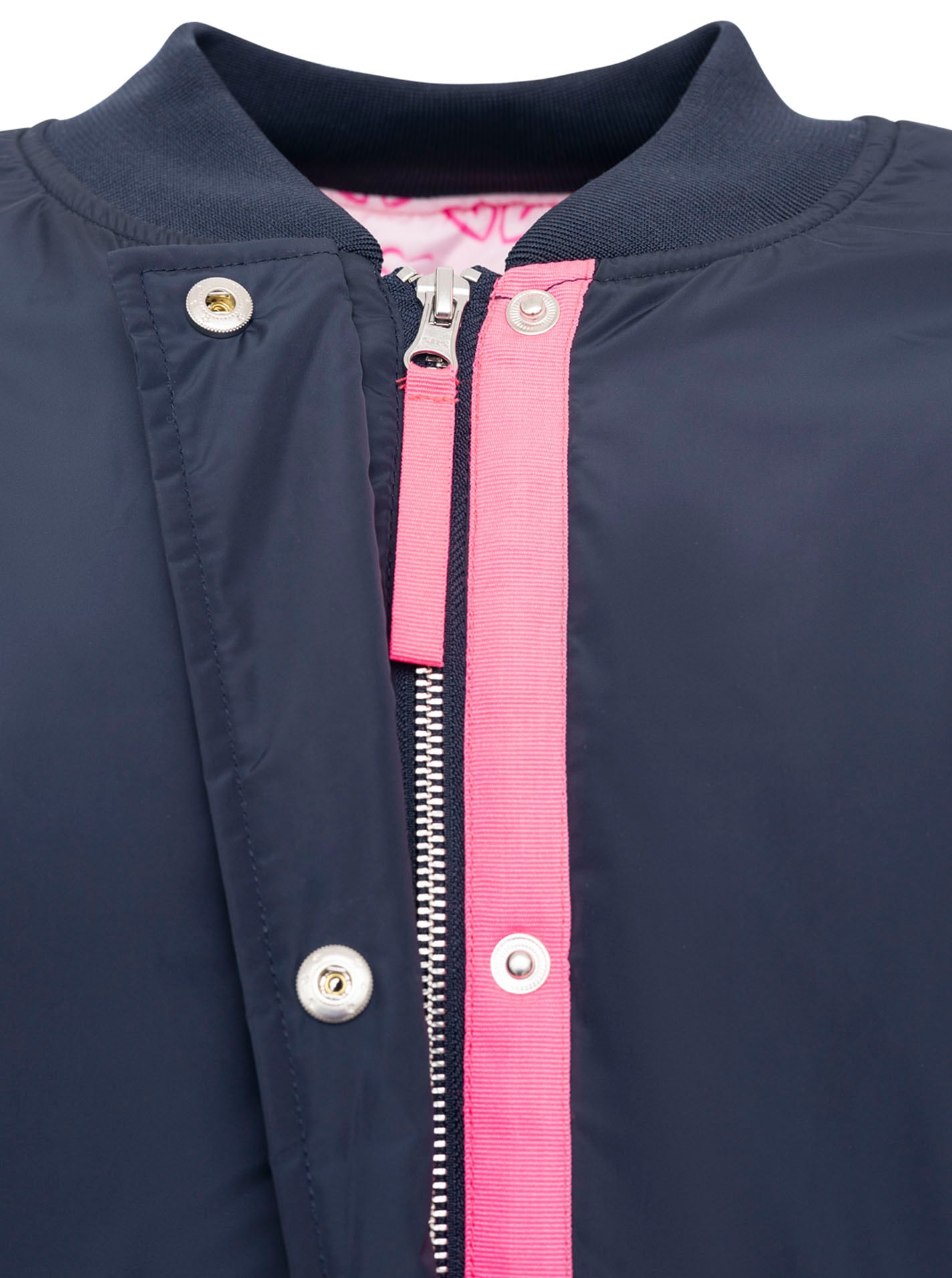 Zwillingsherz Veste bomber »"Happy"« ohne Kapuze verdeckter Reissveschluss, Taschen