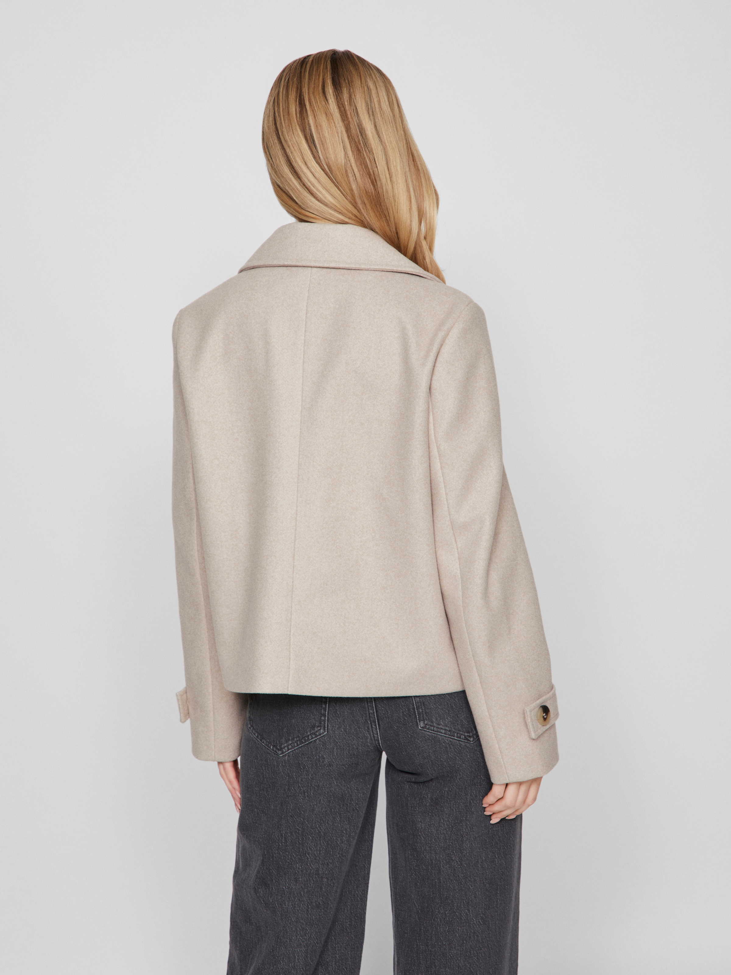 Vila Kurzjacke »VISOLO L/S SHORT JACKET/TES/2« Kunstfaser, regular fit