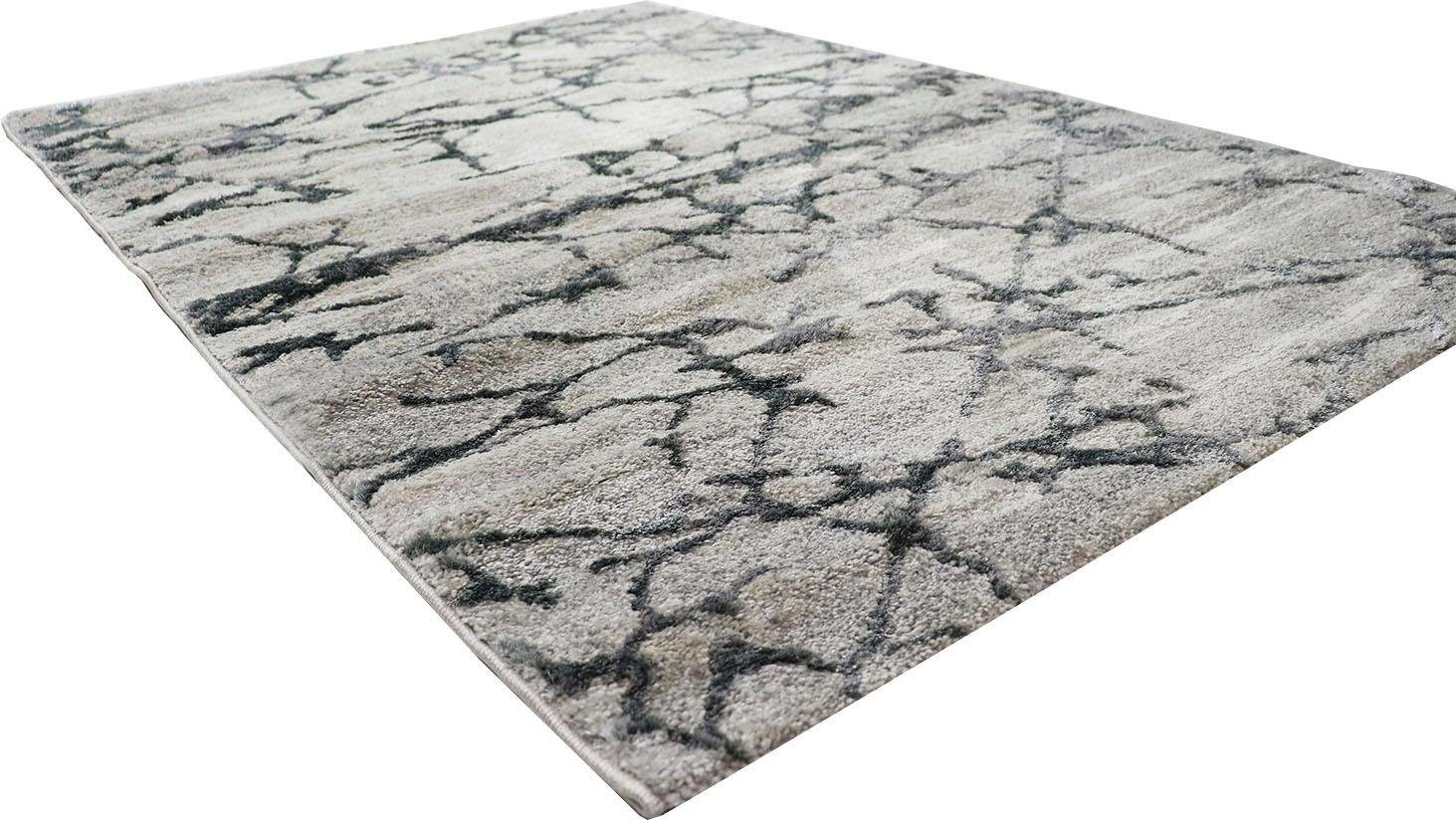 Image of RESITAL The Voice of Carpet Teppich »Safir 8011«, rechteckig, 16 mm Höhe, Kurzflor, gewebt, modernes Design, Hoch-Tief-Struktur, mit Glanzeffekt, ideal im Wohnzimmer & Schlafzimmer bei Ackermann Versand Schweiz