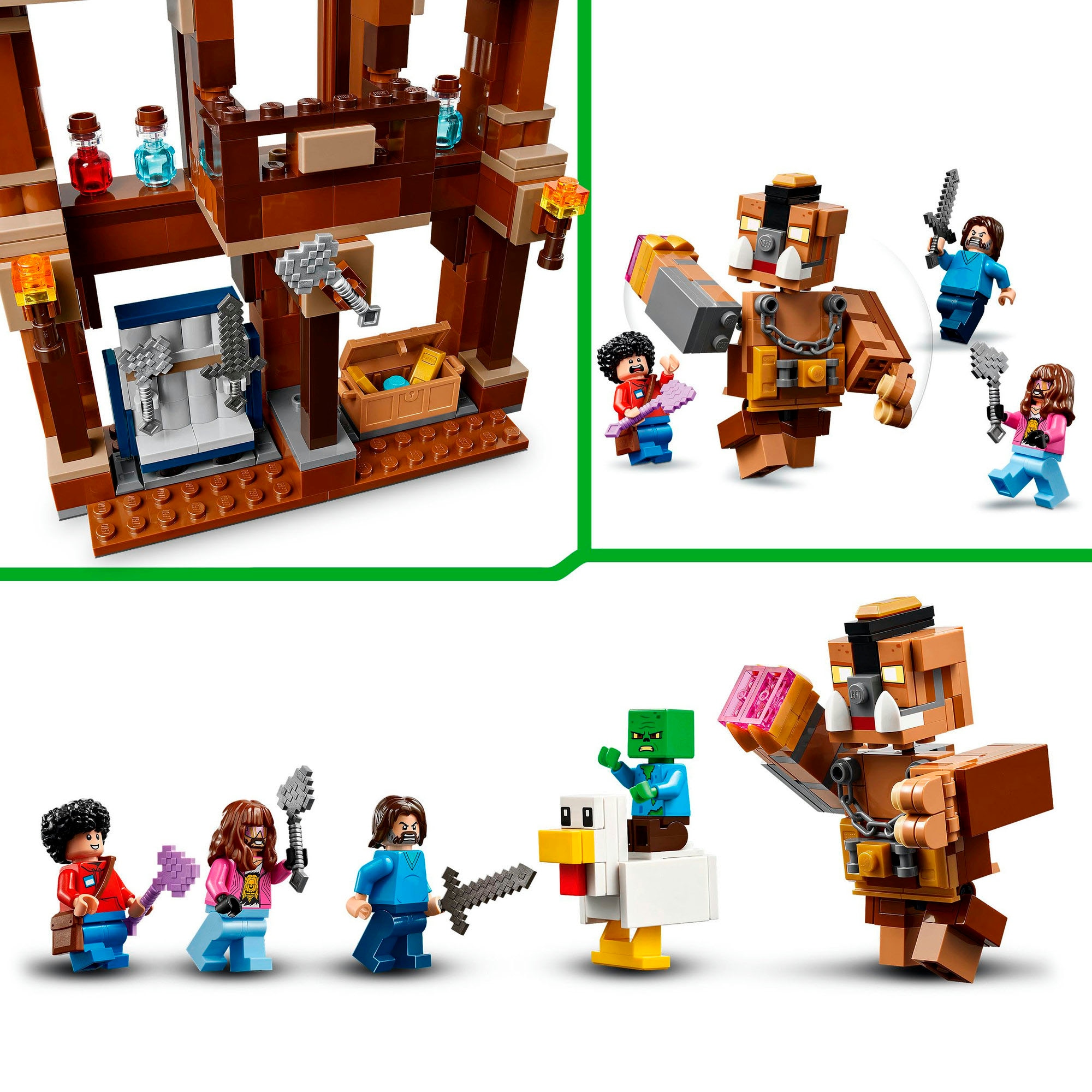 LEGO® Konstruktionsspielsteine »Waldanwesen mit Boxring (21272), LEGO® Minecraft« Made in Europe