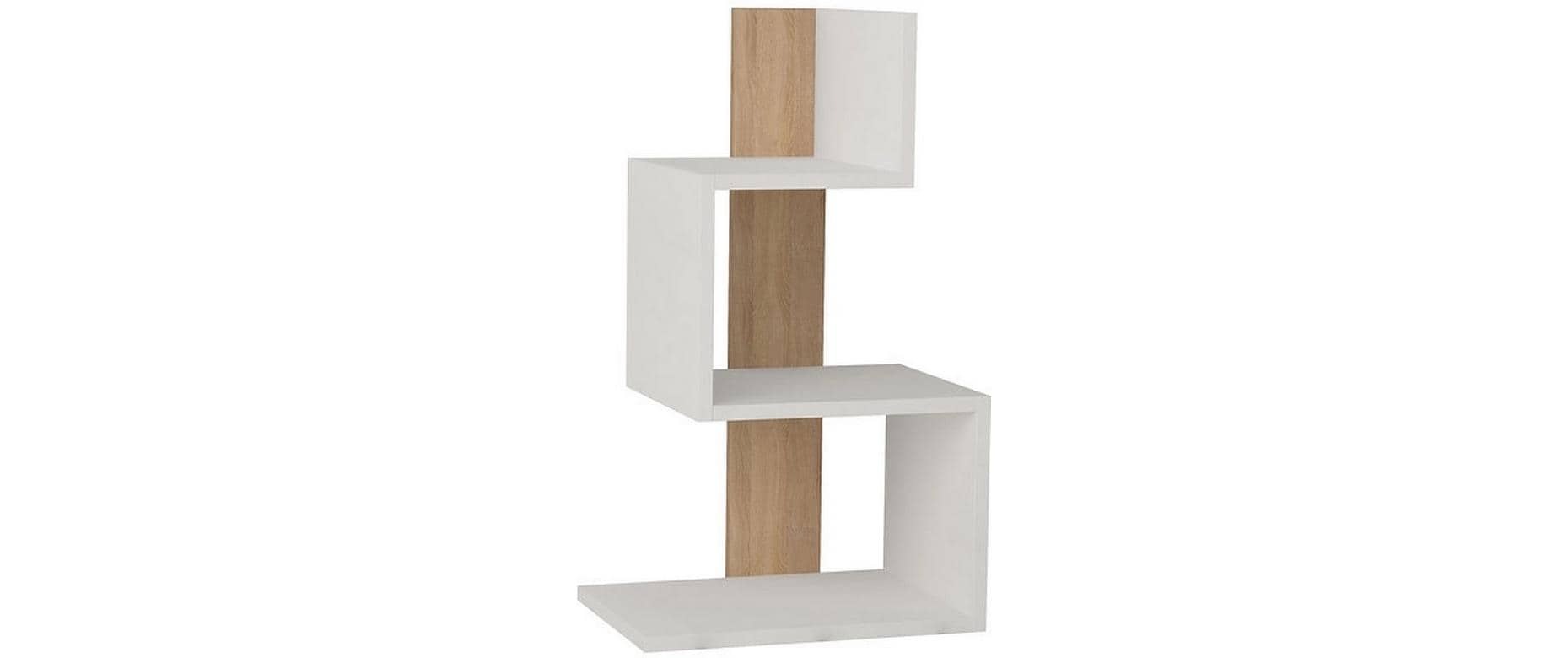 Image of WOODY FASHION Regal "Rosie 42 x 72 x 30 cm, Nature/Weiss"