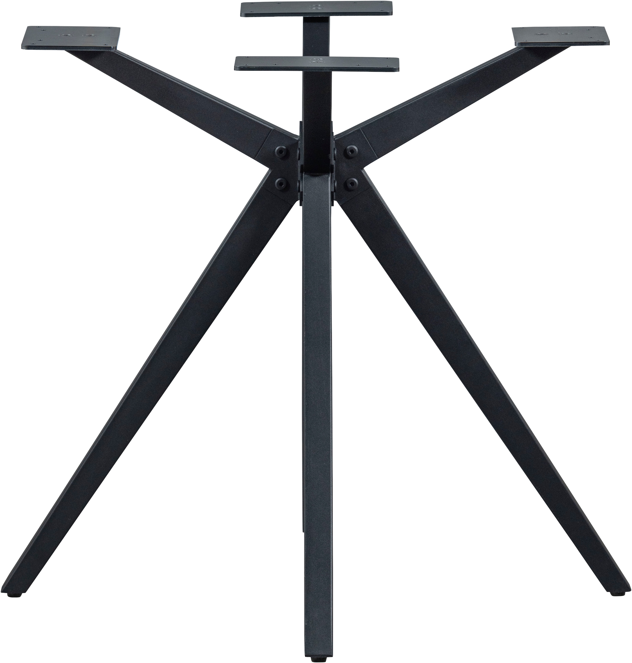 WOOOD Pied de table »Tablo Holland aus Metall mit Pulverbeschichtung Ø 80 x H 72 cm« structure croisée Ø 3,5 cm, capacité de charge 120 kg, facile à monter
