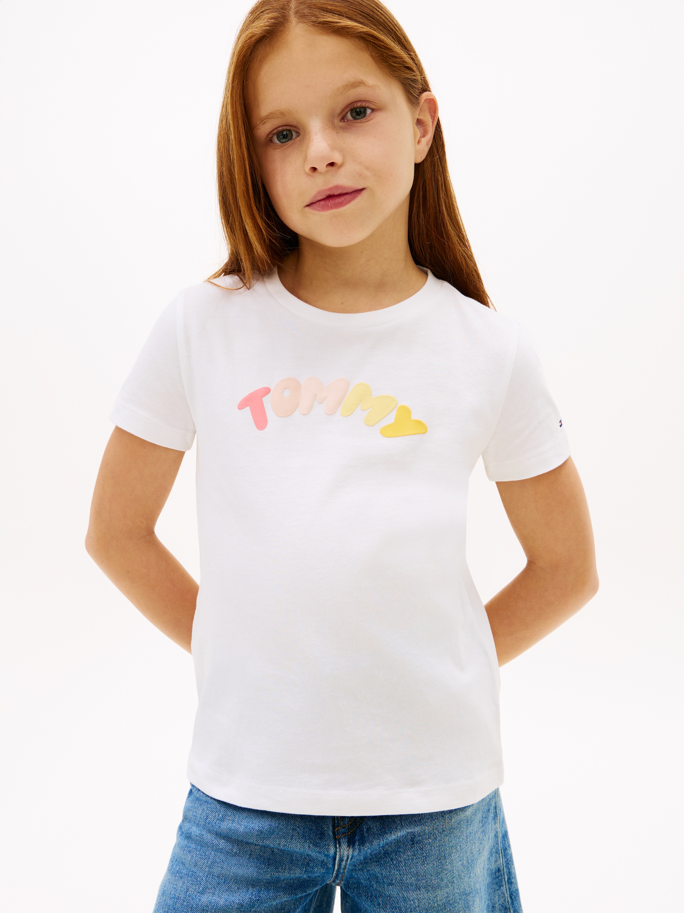 Image of Tommy Hilfiger T-Shirt "TOMMY PUFF PRINT TEE SS" Kinder bis 16 Jahre, regular fit