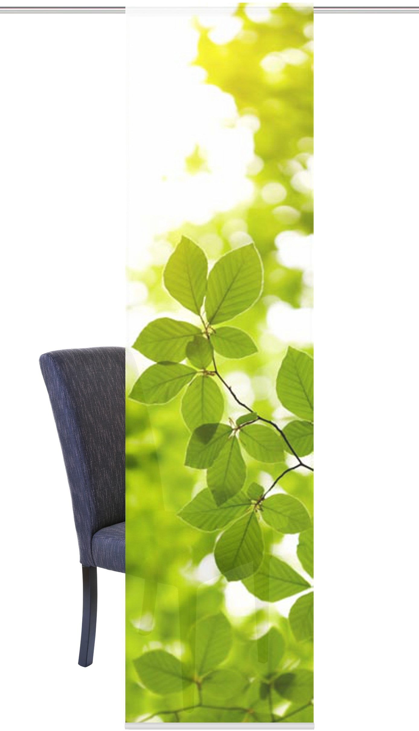 Image of HOME WOHNIDEEN Schiebegardine »LEAF«, (1 St.), HxB: 245x60, inkl. Befestigungszubehör bei Ackermann Versand Schweiz