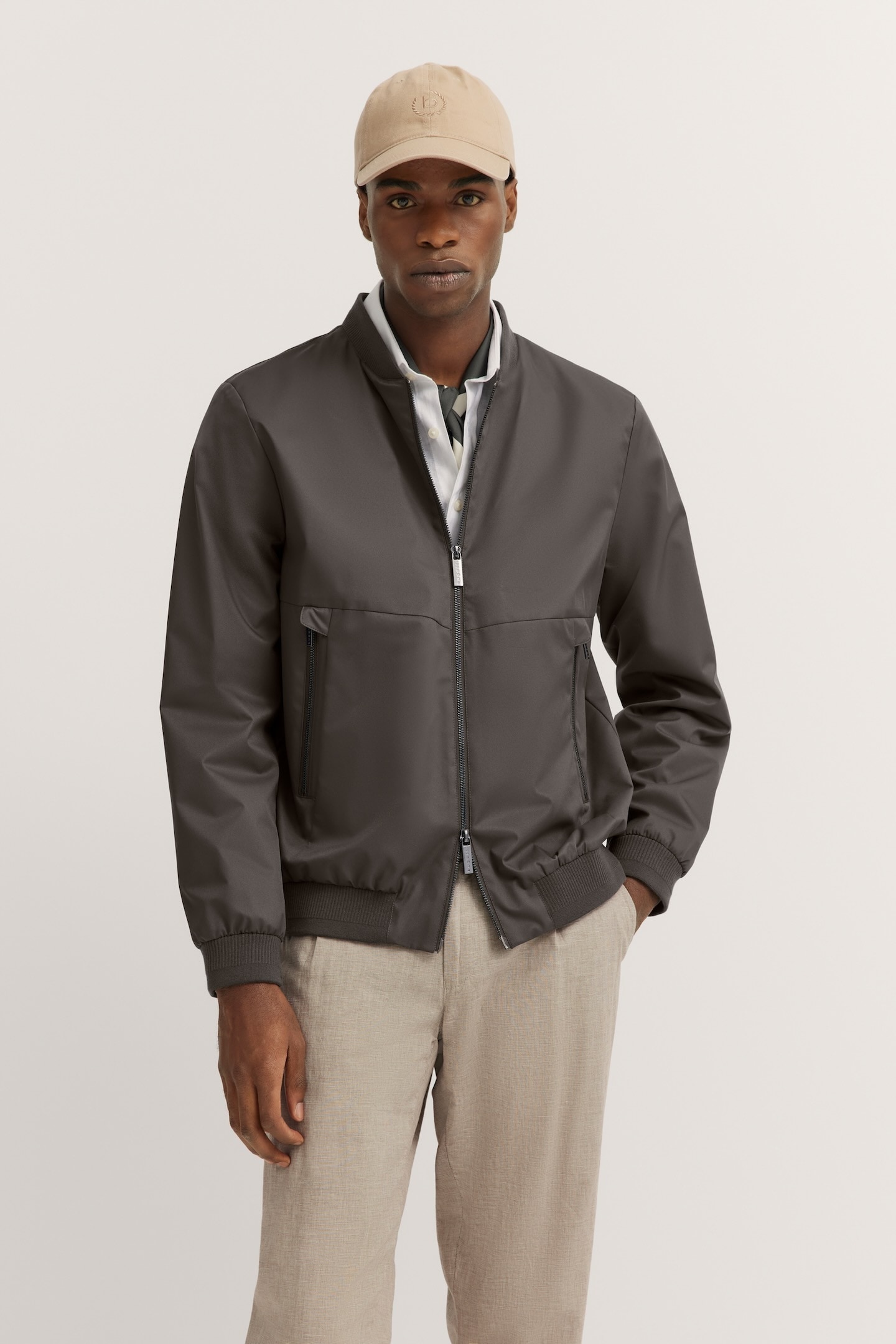 Image of bugatti Blouson ohne Kapuze mit Collegekragen