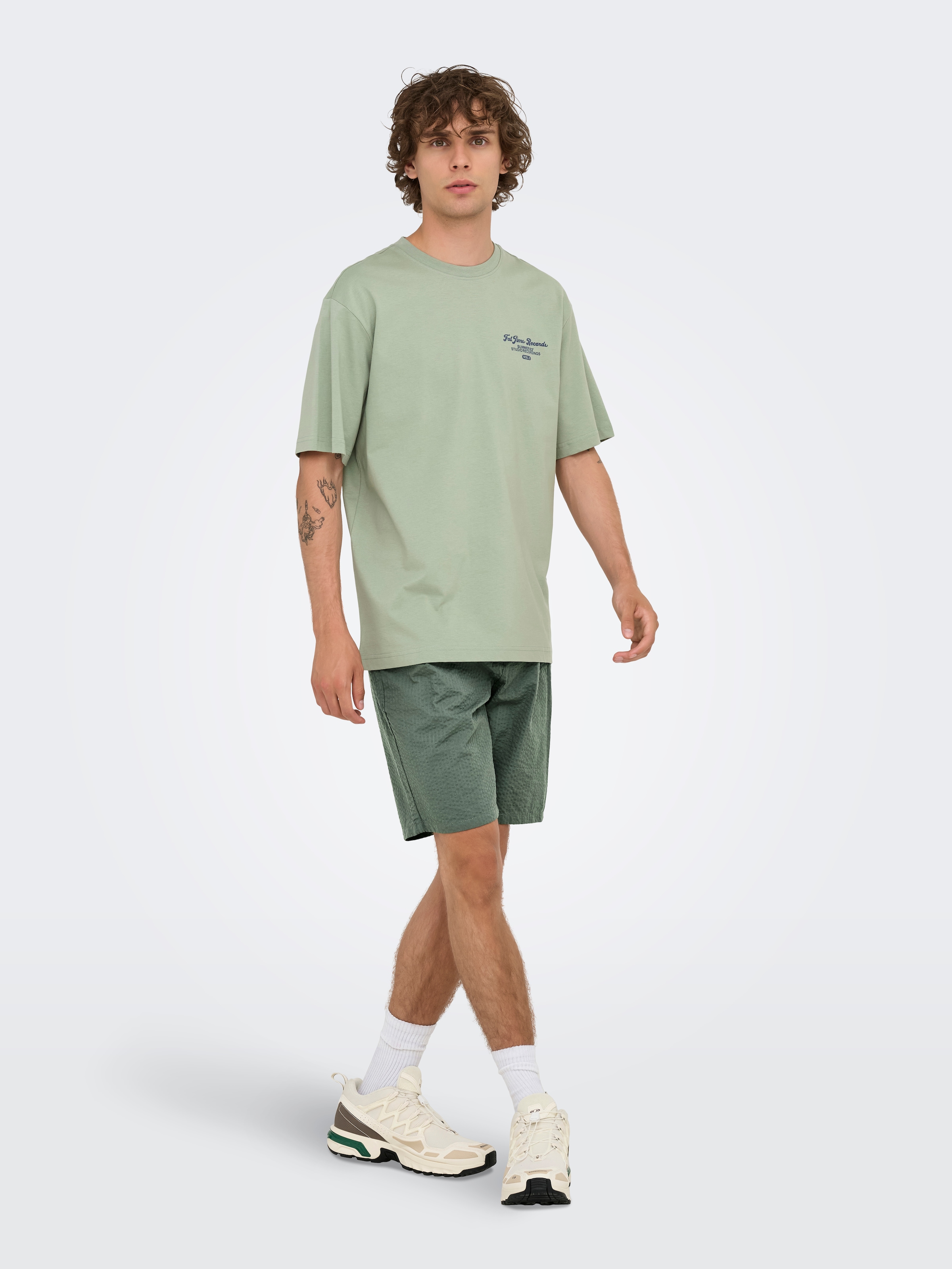 ONLY & SONS Short »ONSLEO LIFE 0009 SEERSUCKER SHORTS NOOS«