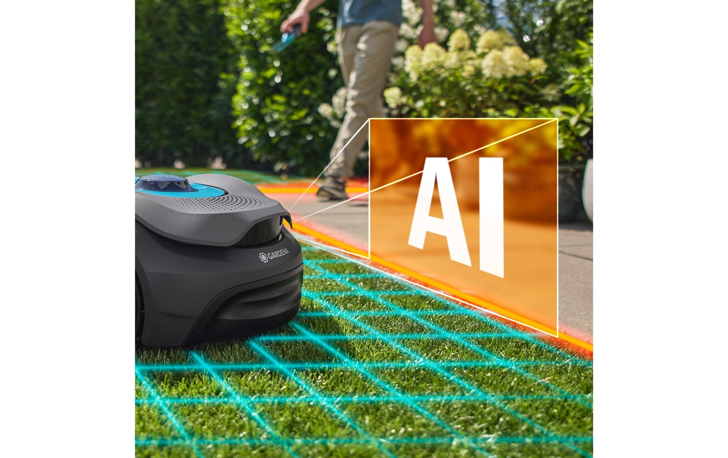 GARDENA Robot tondeuse »smartSILENO sense 400«  Geräuschentwicklung: 57 dBA