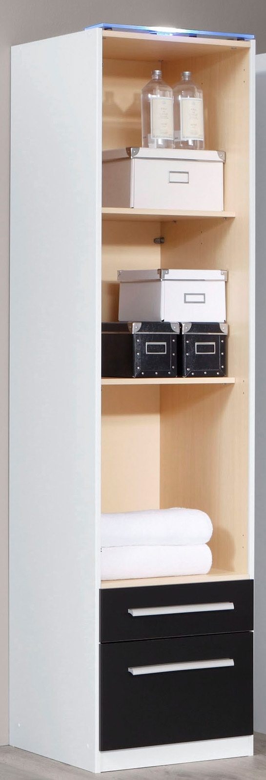 priess Armoires à vêtements »Schrank Garderobe Wäscheschrank Barcelona in 5 Breiten« viel Stauraum, geräumige Schubkästen, mit Spiegel, MADE IN GERMANY