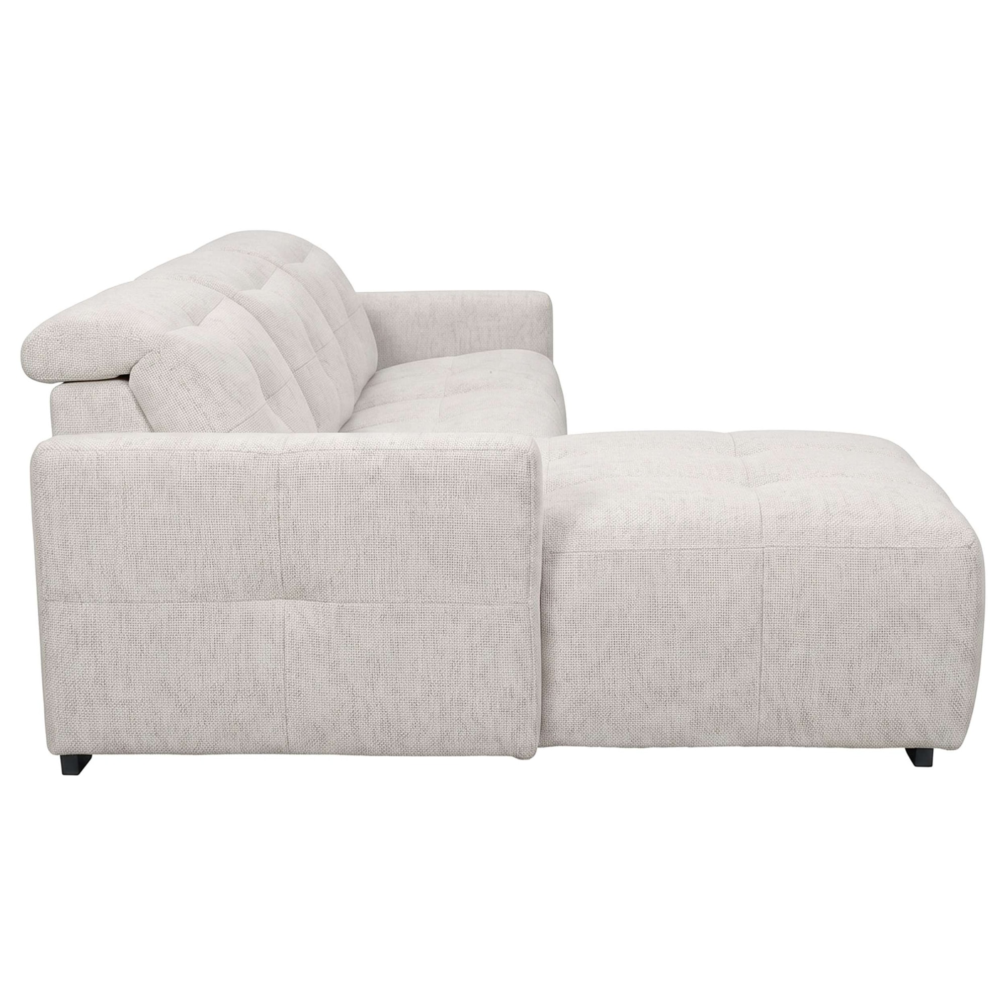 GOODproduct Ecksofa »CAARLA Webstoff, L-Form, 261 cm, man. o. elektr. Relaxfunktion (USB)« mit USB-A und USB-C bei elektrischer Ausführung, Kopfteilverstellung