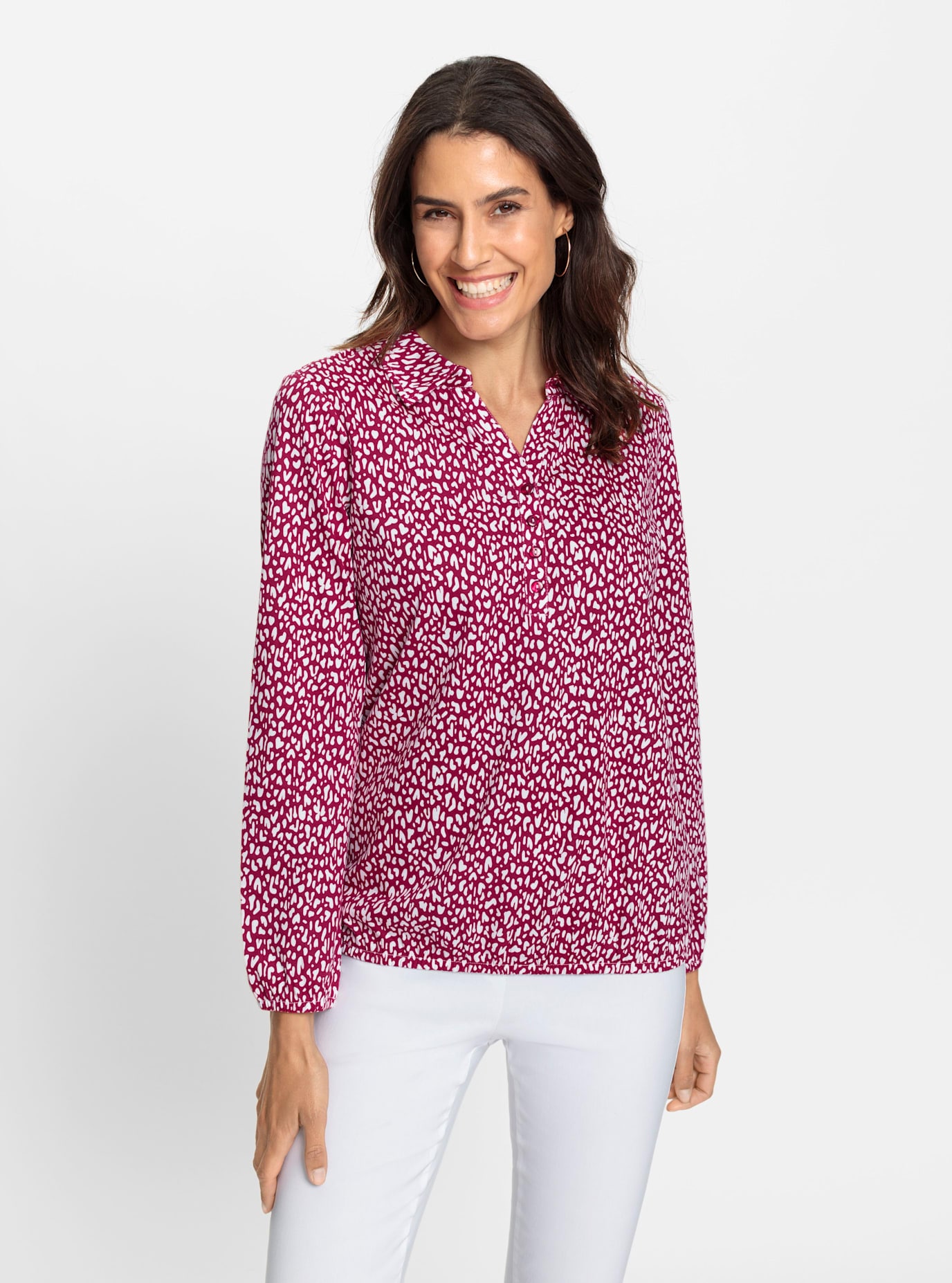 Inspirationen Poloshirt »Langarm-Shirt«, (1 tlg.)