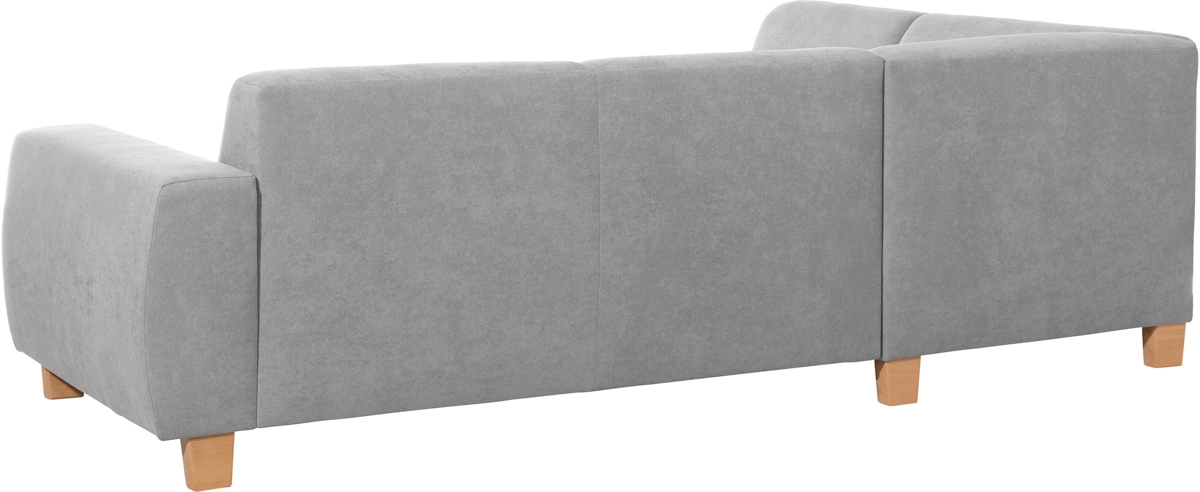 Max Winzer® Ecksofa »Blackpool modern, mittlere Sitzhärte mit hochwertiger Schaumpolsterung«, Lounge-Charakter durch niedrigen, leicht gewölbten Rücken