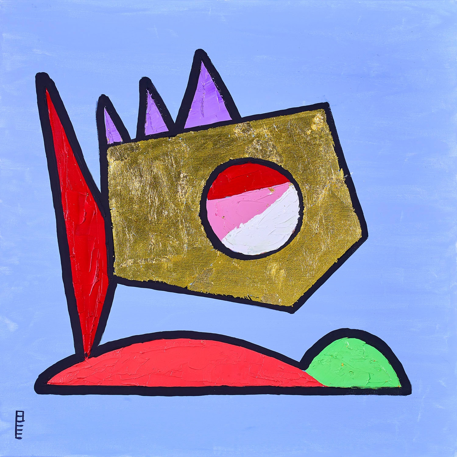 Image of queence Leinwandbild "Abstract IV" Abstrakt Abstrakte Kunst 1 Stk. tlg. Premium-Leinwandstoff, Handarbeit aus Deutschland