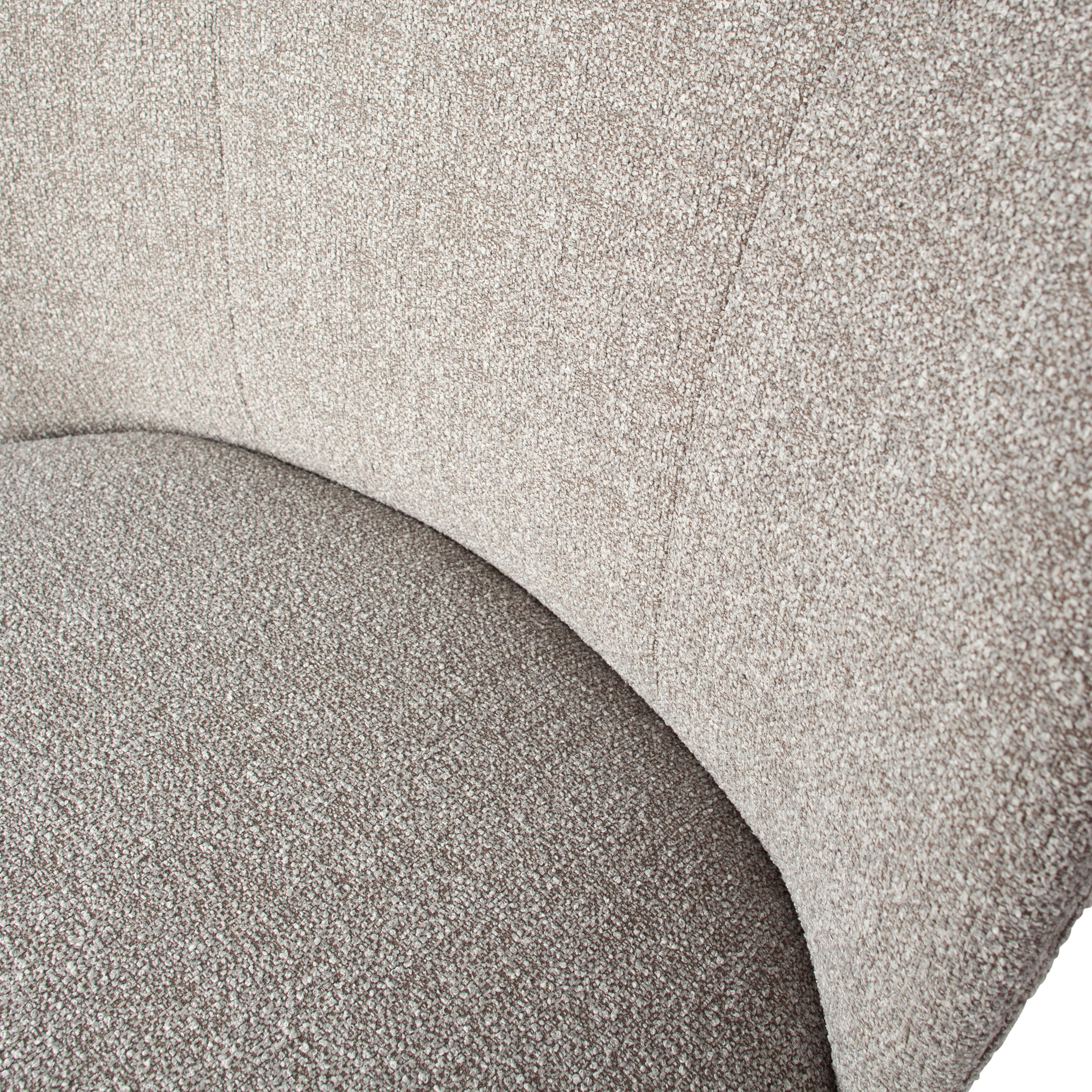 WOOOD Loungesessel »Lofty mit Bouclé-Bezug und Hartholzrahmen B 68 x T 72 x H 75 cm« Hohe Verschleissfestigkeit, Sitzhöhe 42 cm, separates Rückenkissen