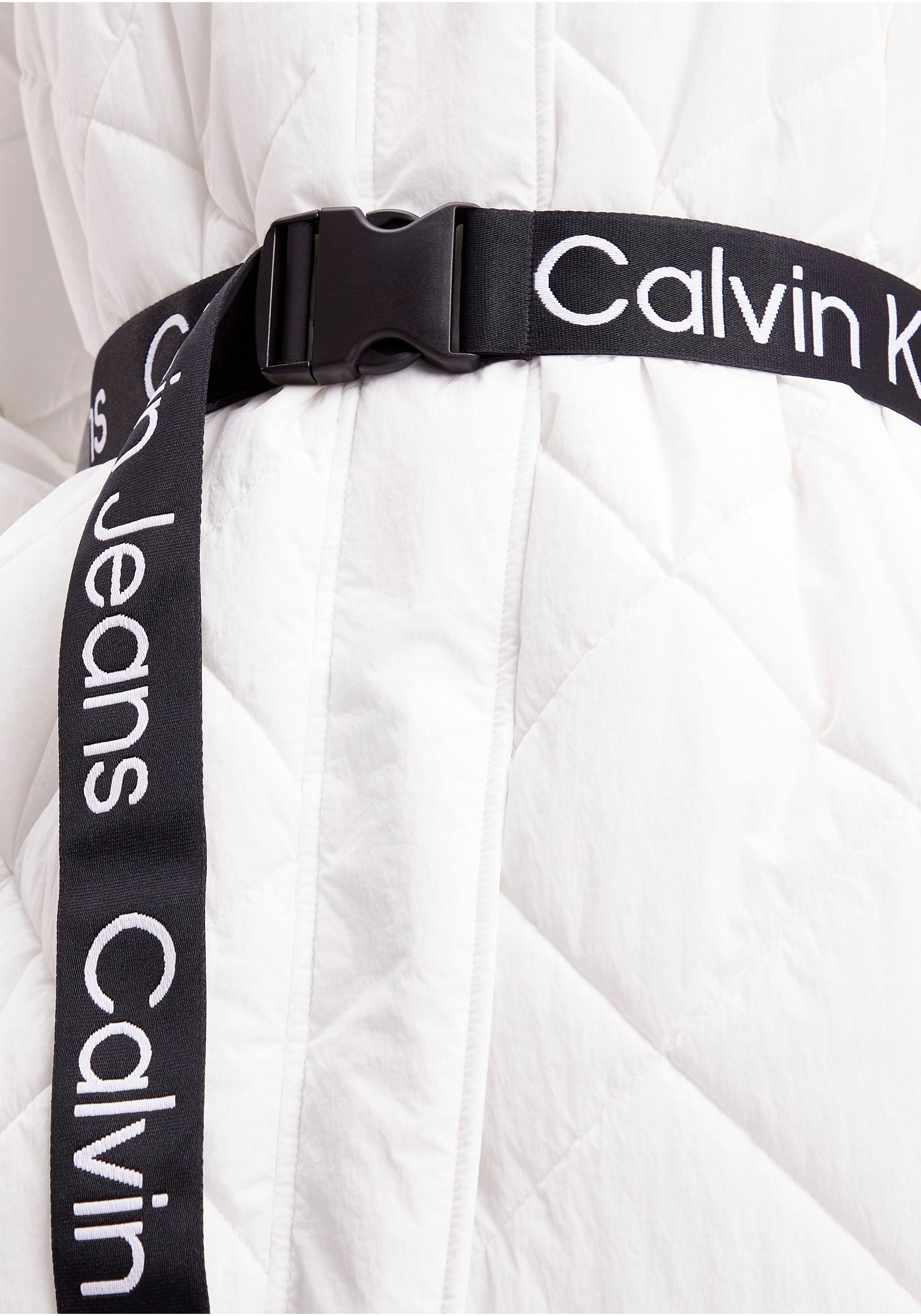 ♕ Calvin Klein Jeans versandkostenfrei (Set, Bindegürtel), COAT«, bestellen mit QUILTED 2 Steppmantel »BELTED mit Stehkragen tlg., hohem