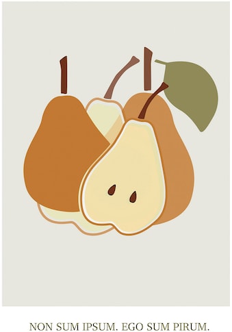 Komar Wandbild »Cultivated Pears«, (1 St.), Deutsches Premium-Poster Fotopapier mit... kaufen