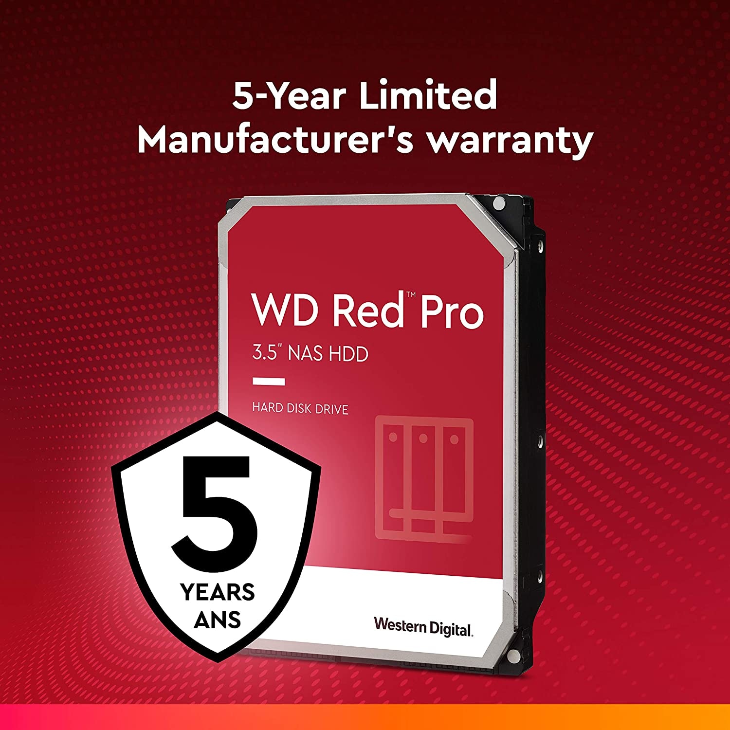 Western Digital HDD-NAS-Festplatte »WD Red Pro 22TB«, 3,5 Zoll, Anschluss SATA III