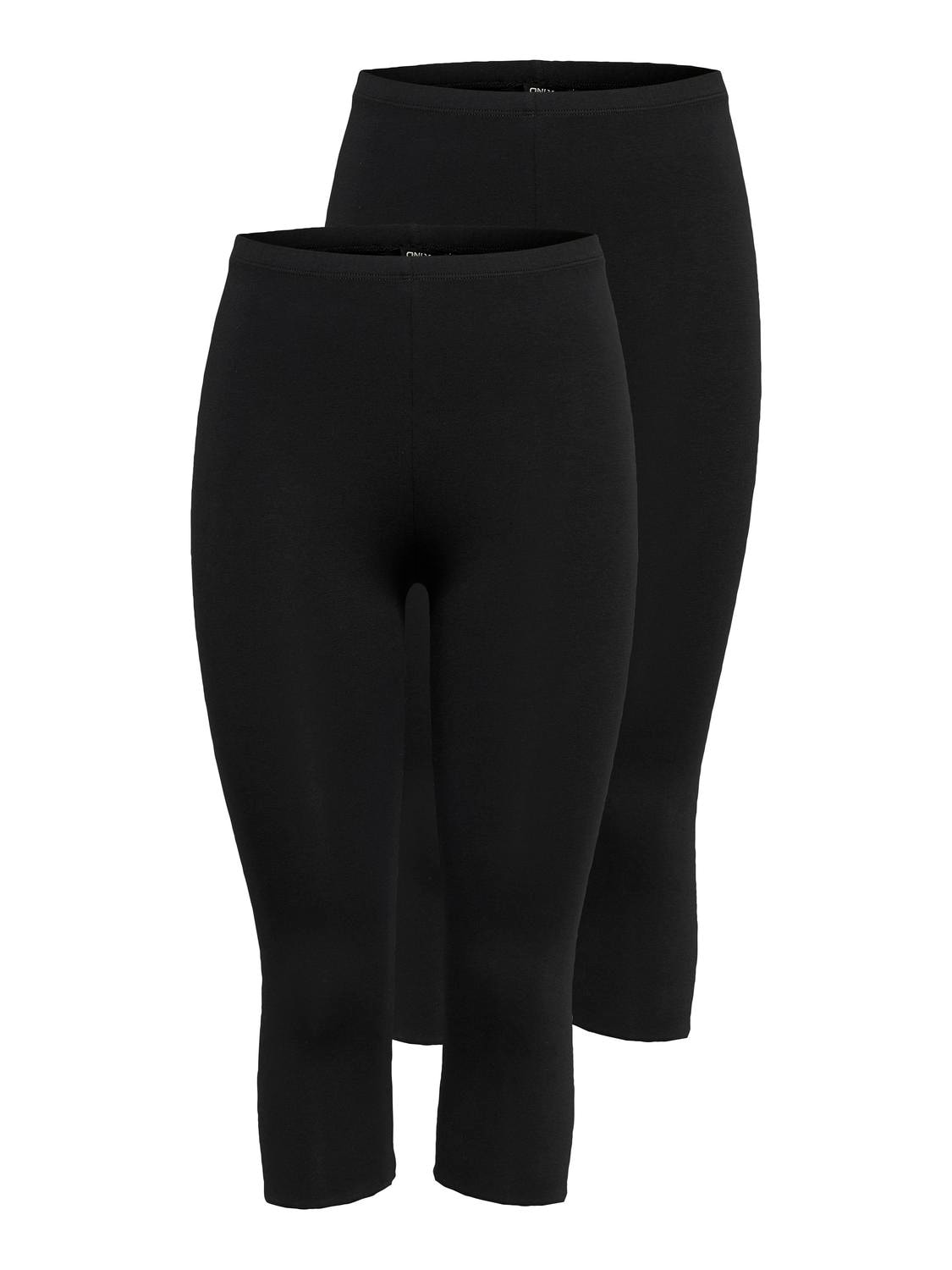 ONLY 3/4-Leggings »ONLLIVE LOVE 3/4 CS LEGGINGS 2 PACK«