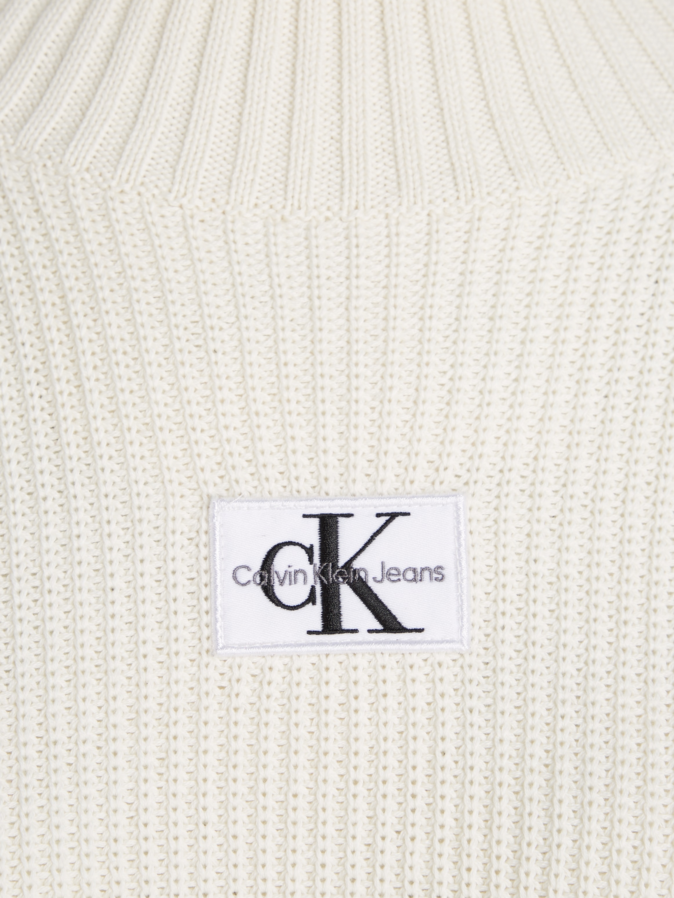 Calvin Klein Jeans Sweatkleid »WOVEN LABEL LOOSE SWEATER DRESS« Commander  simplement
