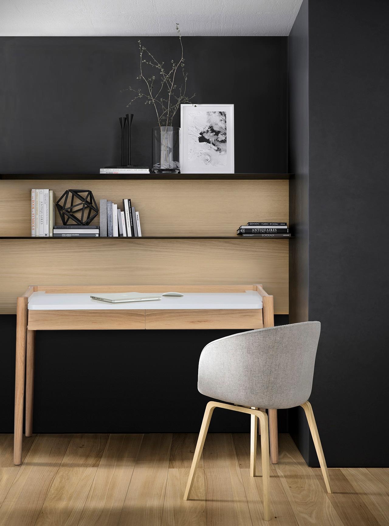 Woodman im Design frais Schreibtisch sur skandinavischen sans livraison »Feldbach«, de schlichten