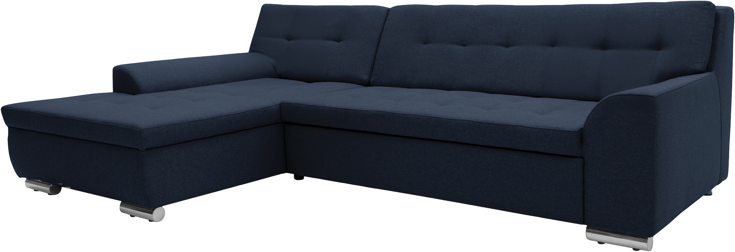 GOODproduct Canapé d'angle »Tornby 268 x 178 cm, mit Steppungen, modern & stabil« forme en L, en microfibre de luxe douce et facile d'entretien