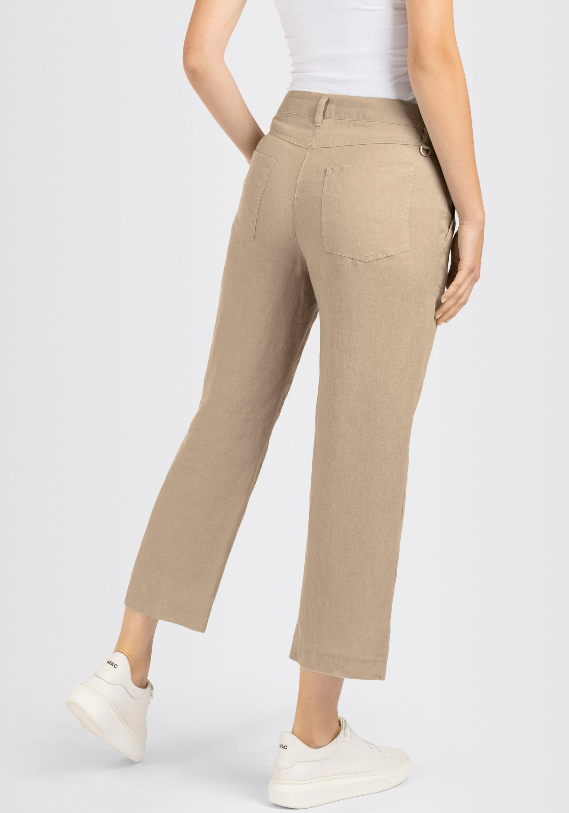 MAC Pantalon en lin »NORA cropped«  Sommerhose temperaturausgleichend und angenehm auf der Haut