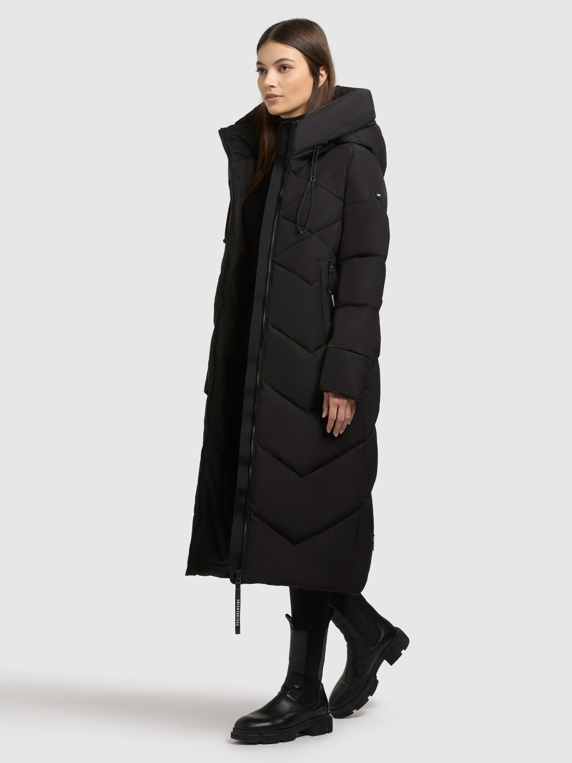 khujo Manteau matelassé »LINARI« innenliegender Stehkragen, elastische Bündchen am Ärmelfutter