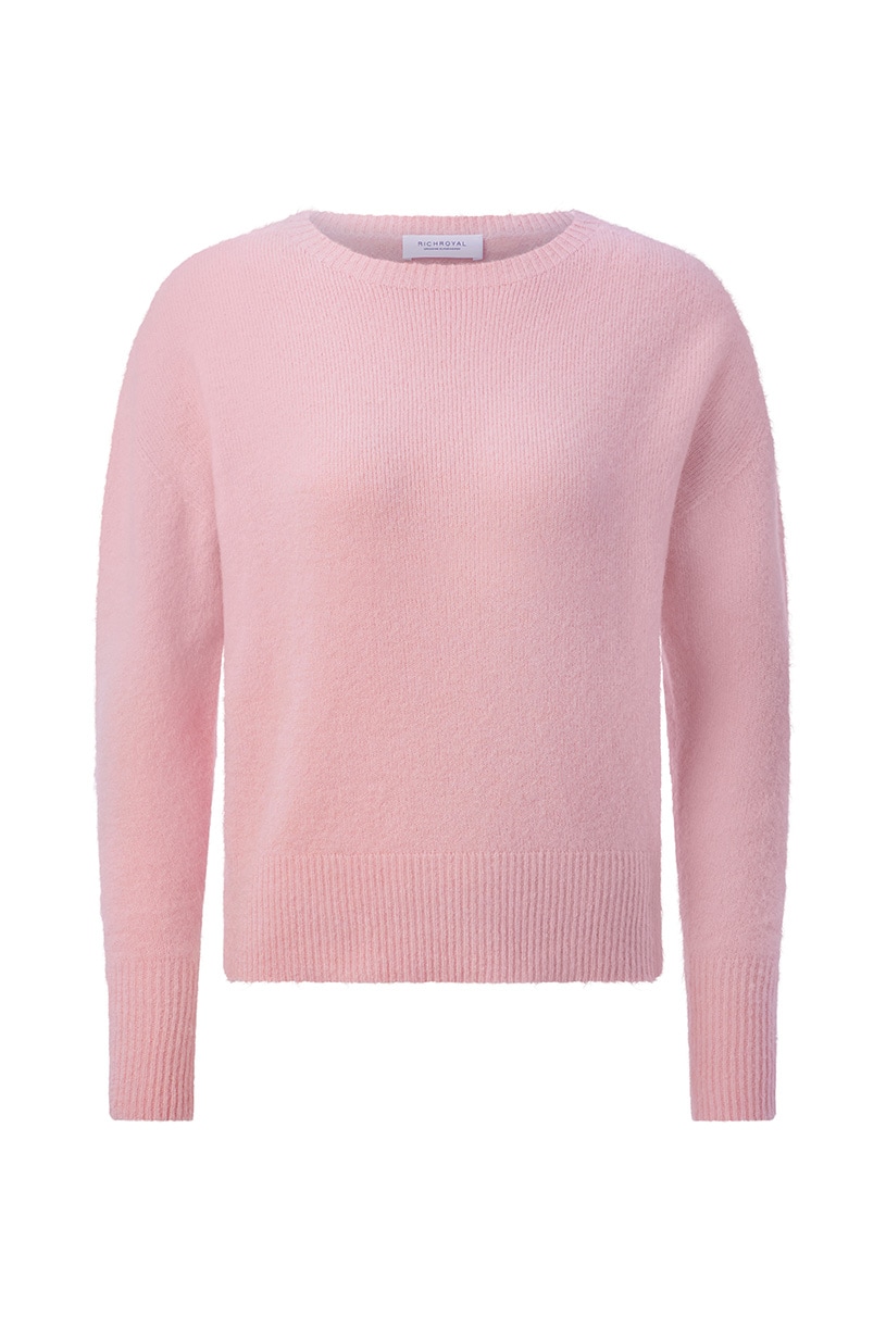 RICHROYAL Pull en tricot Coupe régulière avec col rond