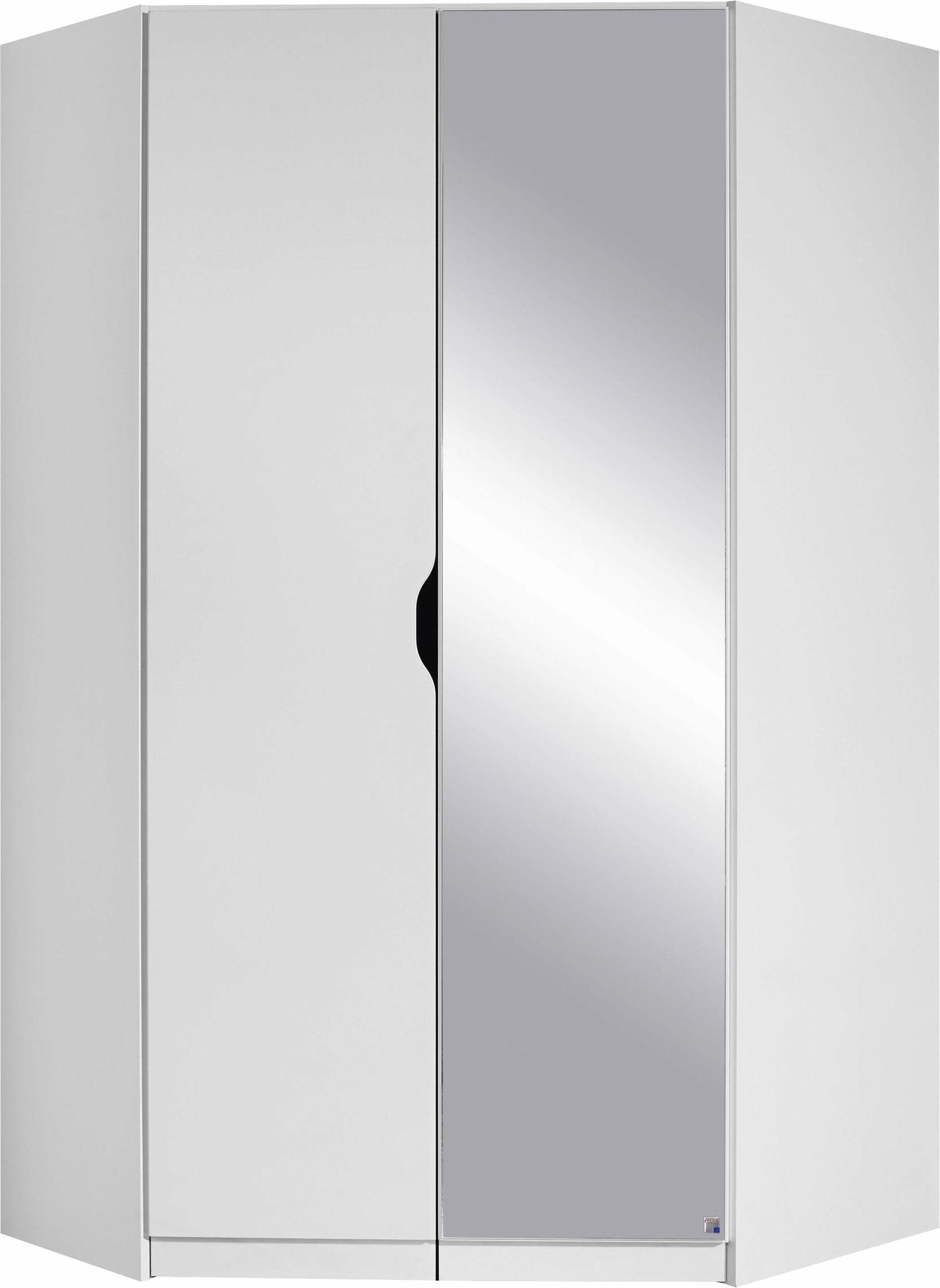 Image of rauch Eckkleiderschrank "Freiham" mit Spiegel und Griffmulde