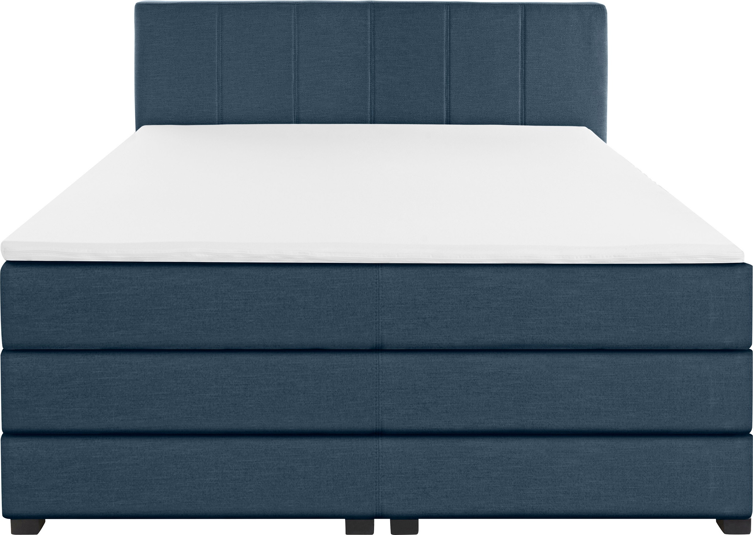 GOODproduct Boxspringbett »Peetu«, Taschenfederkern-Matratze, in 4 Breiten und 4 Farben, incl. Topper