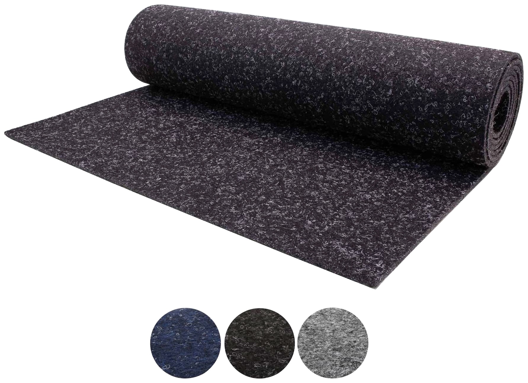 Image of Primaflor-Ideen in Textil Nadelvliesteppich "TURBO, Made in Belgium" rechteckig 5 mm Höhe robust und strapazierfähig, fussbodenheizungsgeeignet, Kurzflor Teppich