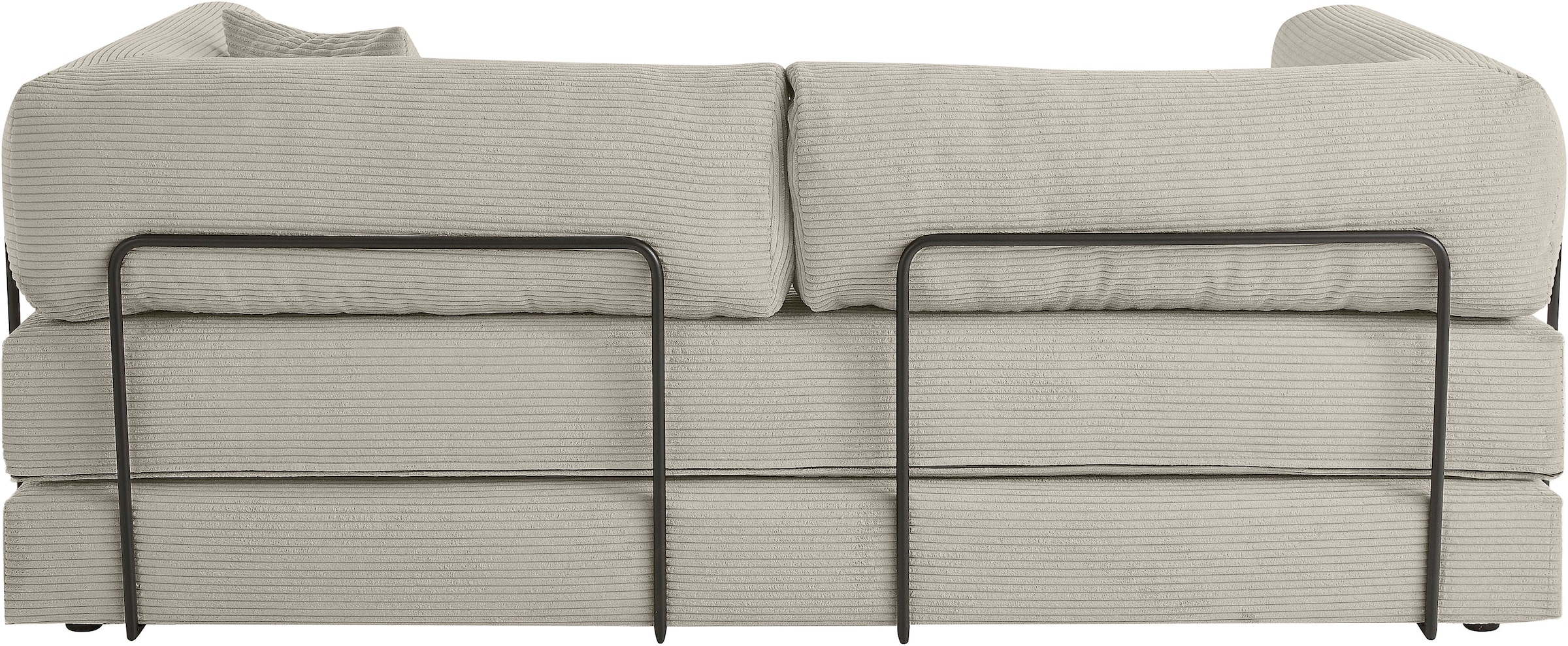homsy by Ana Johnson Canapé-lit »Folda Dauerschläfer, B: 206 cm, Liegefl. 181x198 cm« mit Bett-/Schlaffunktion, inkl. 1x Zierkissen, Tonnentaschenfederkern