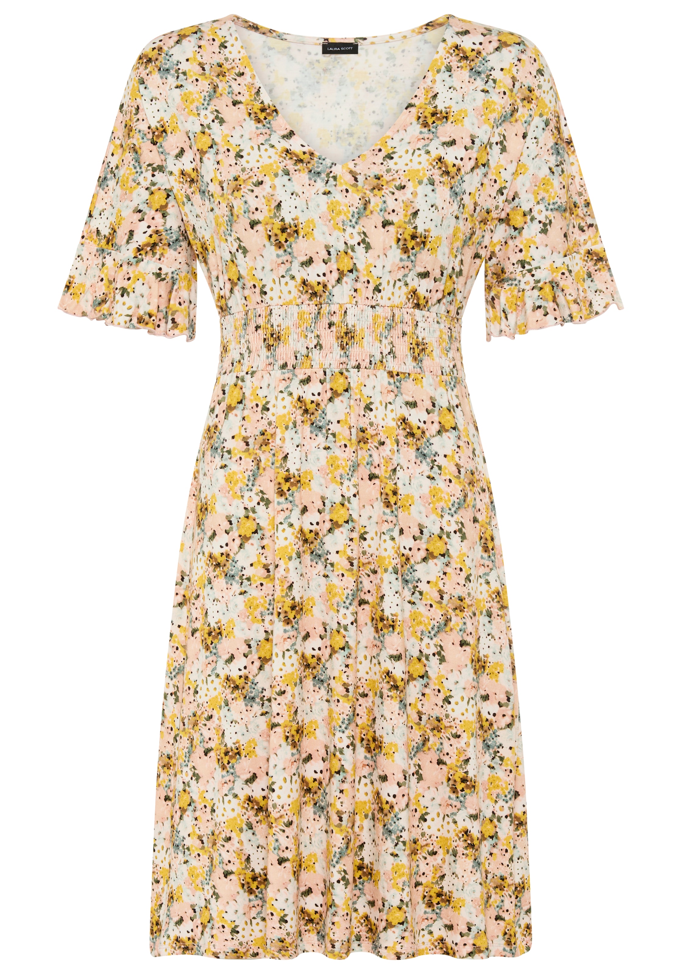Laura Scott Robe d'été mit Blümchen-Print und verspielten Ärmeln