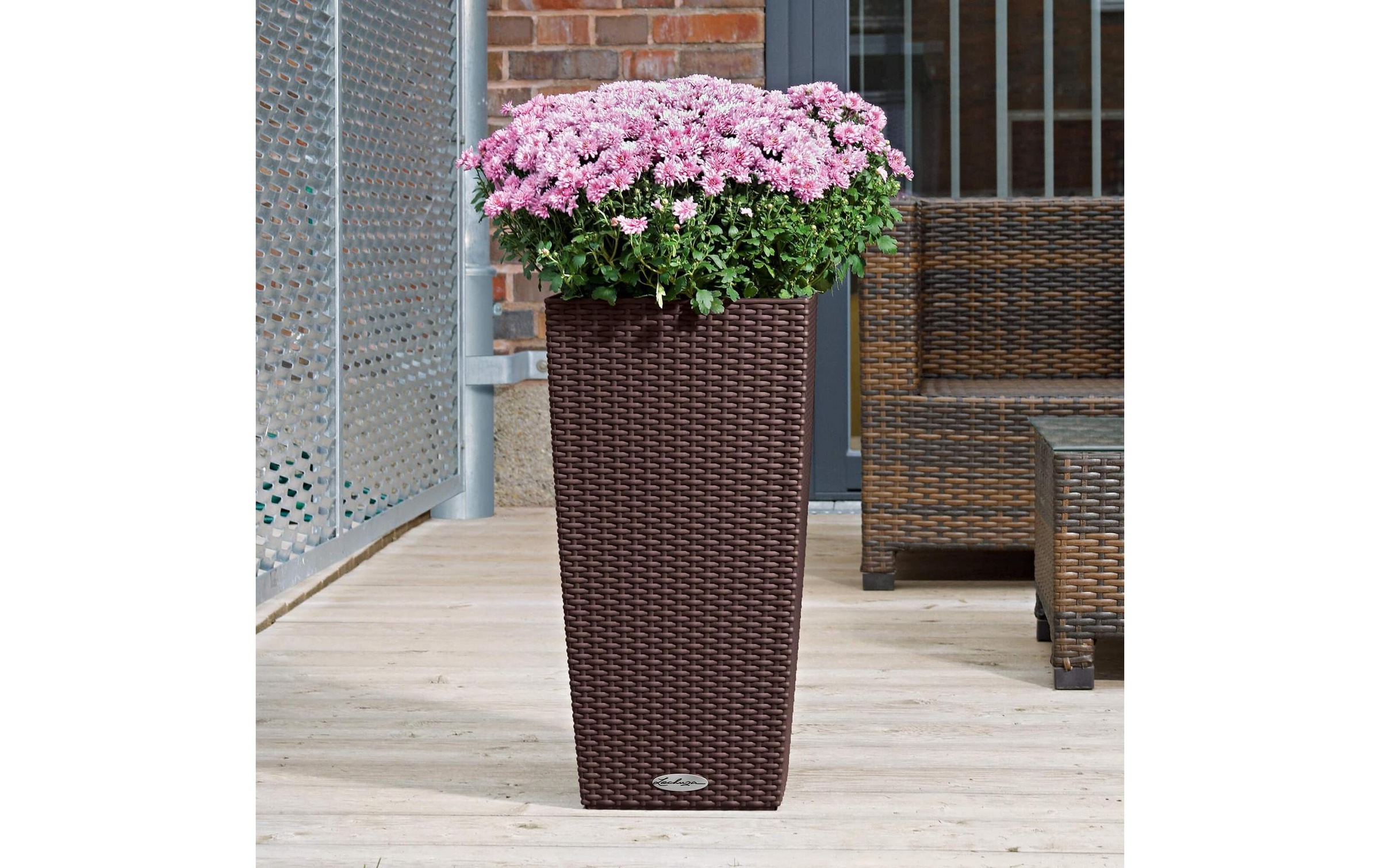   Blumentopf »Lechuza CUBICO Cottage 40 Graphit«