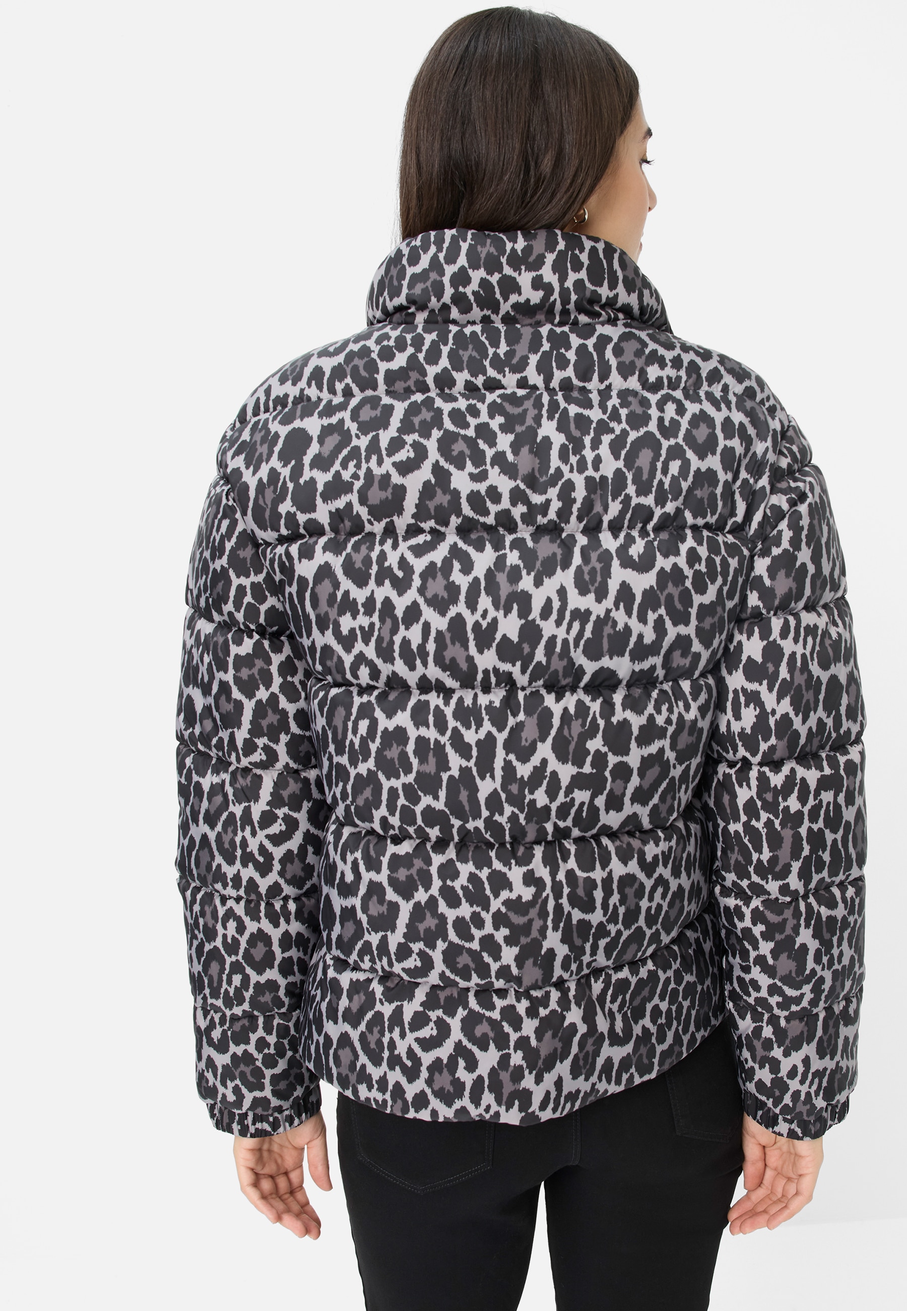 Fuchs Schmitt Steppjacke »Steppjacke« ohne Kapuze mit Animalprint