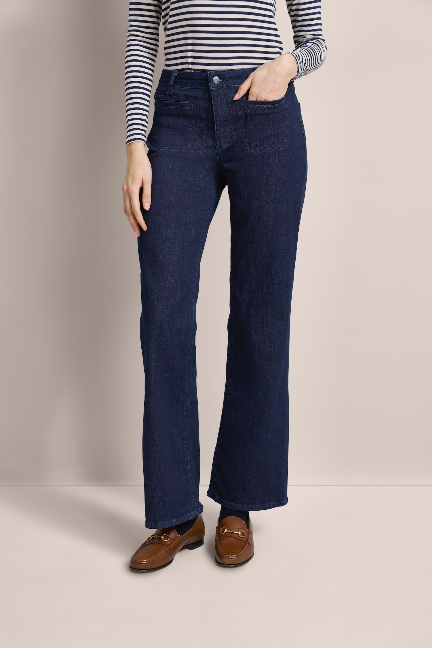 Image of bugatti 5-Pocket-Jeans mit Bügelfalte