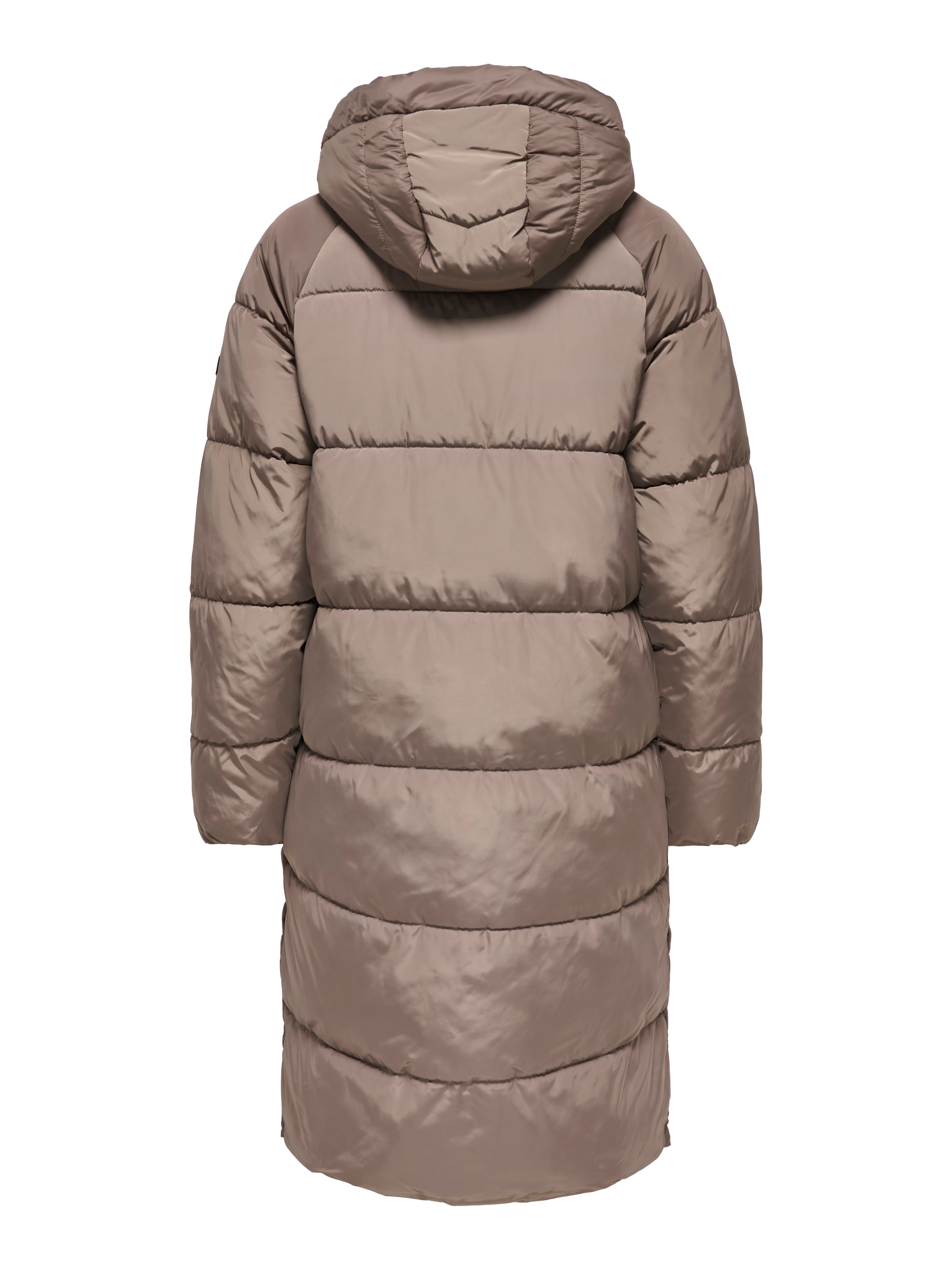 ONLY Steppmantel »ONLAMAND – Langer Puffercoat mit 2-Wege-Reissverschluss«, lässig geschnitten, modisch, Steppware, Materialmix, hochschliessend