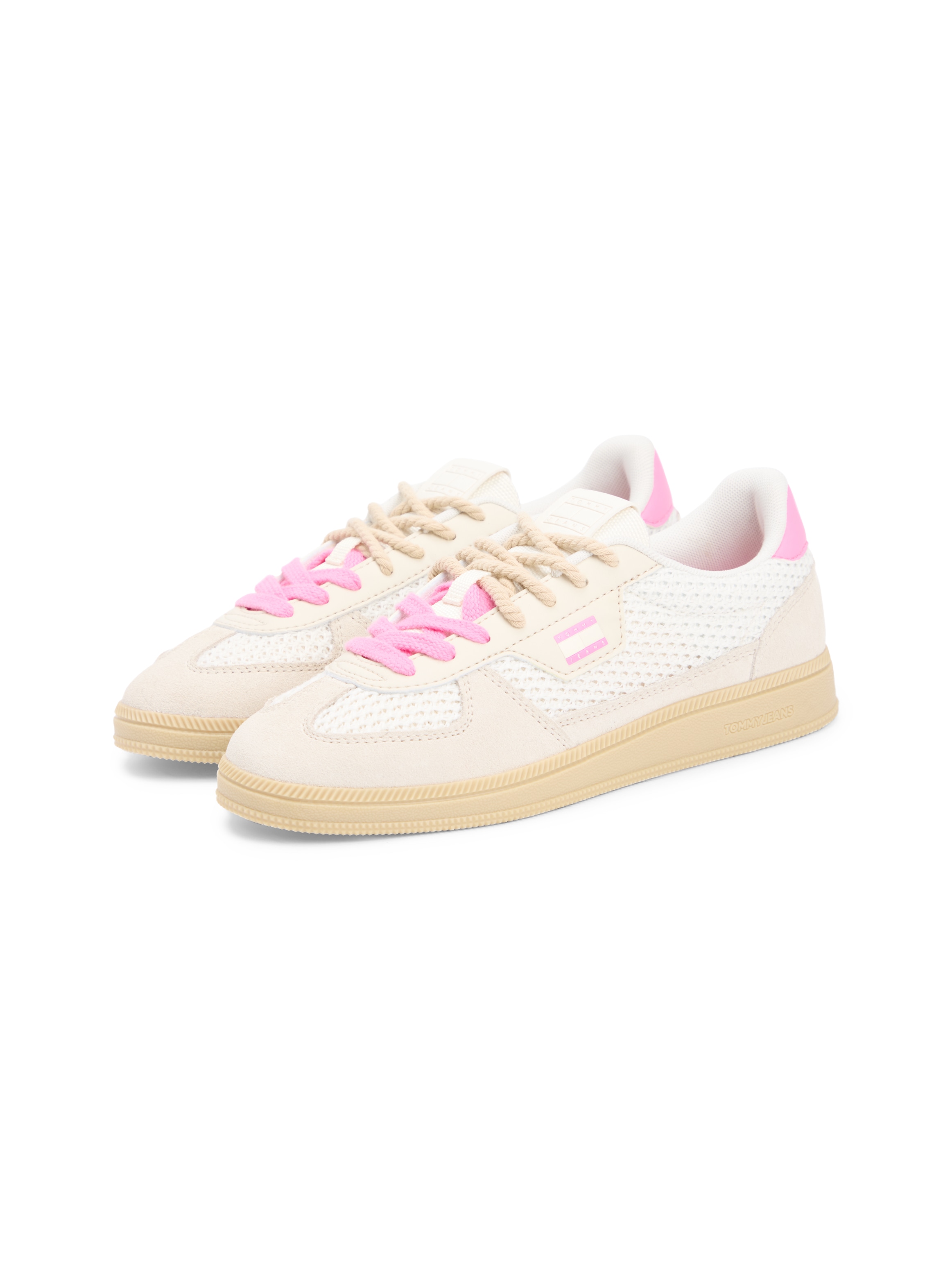Image of Tommy Jeans Sneaker "THE GREENWICH EDGE KNIT" Freizeitschuh, Schnürer, Halbschuh mit Kontrastbesatz
