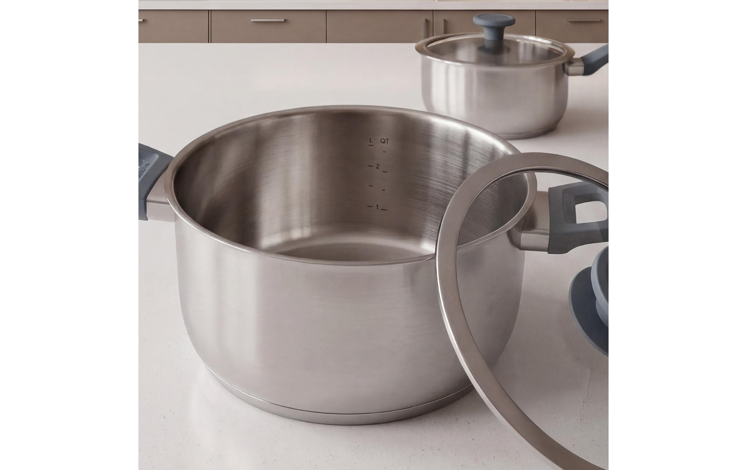 BergHOFF Topf-Set »Leo Bolt Ocean 5-tlg. 18 cm/20 cm/24 cm« Set, 
