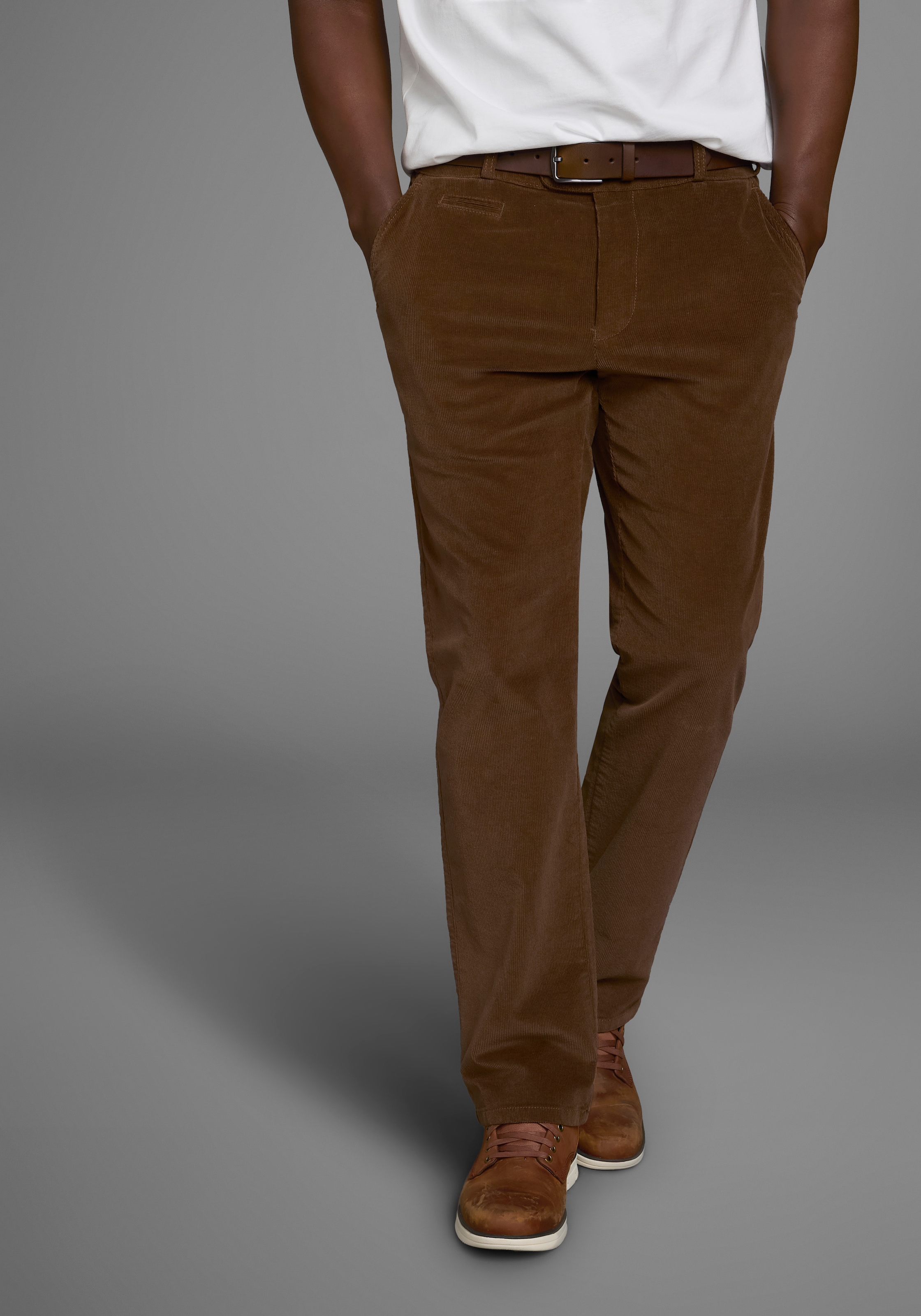 Man's World Dehnbund-Hose »aus Cord«, mit Stretchbund