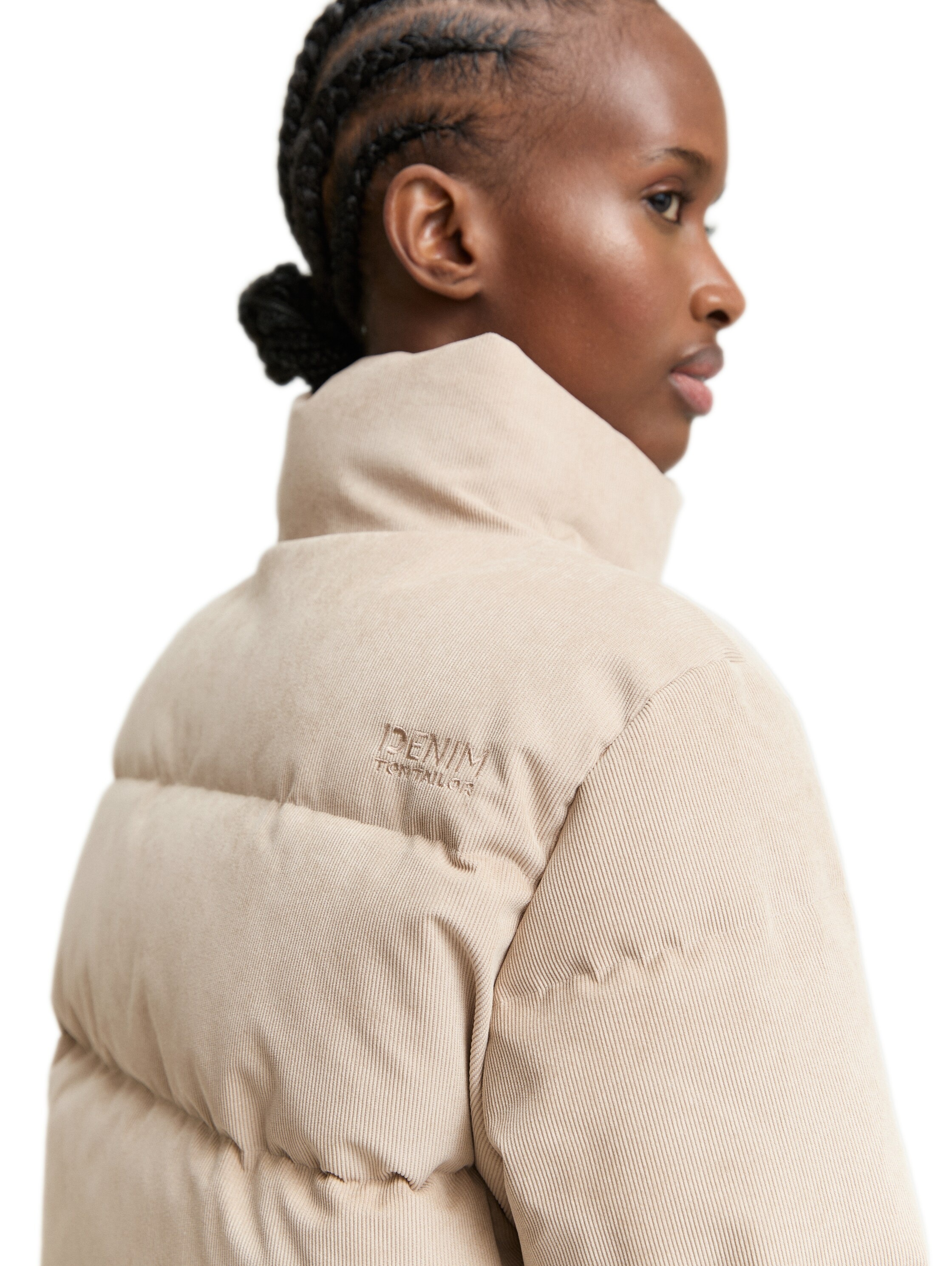 TOM TAILOR Denim Steppjacke, mit Stehkragen
