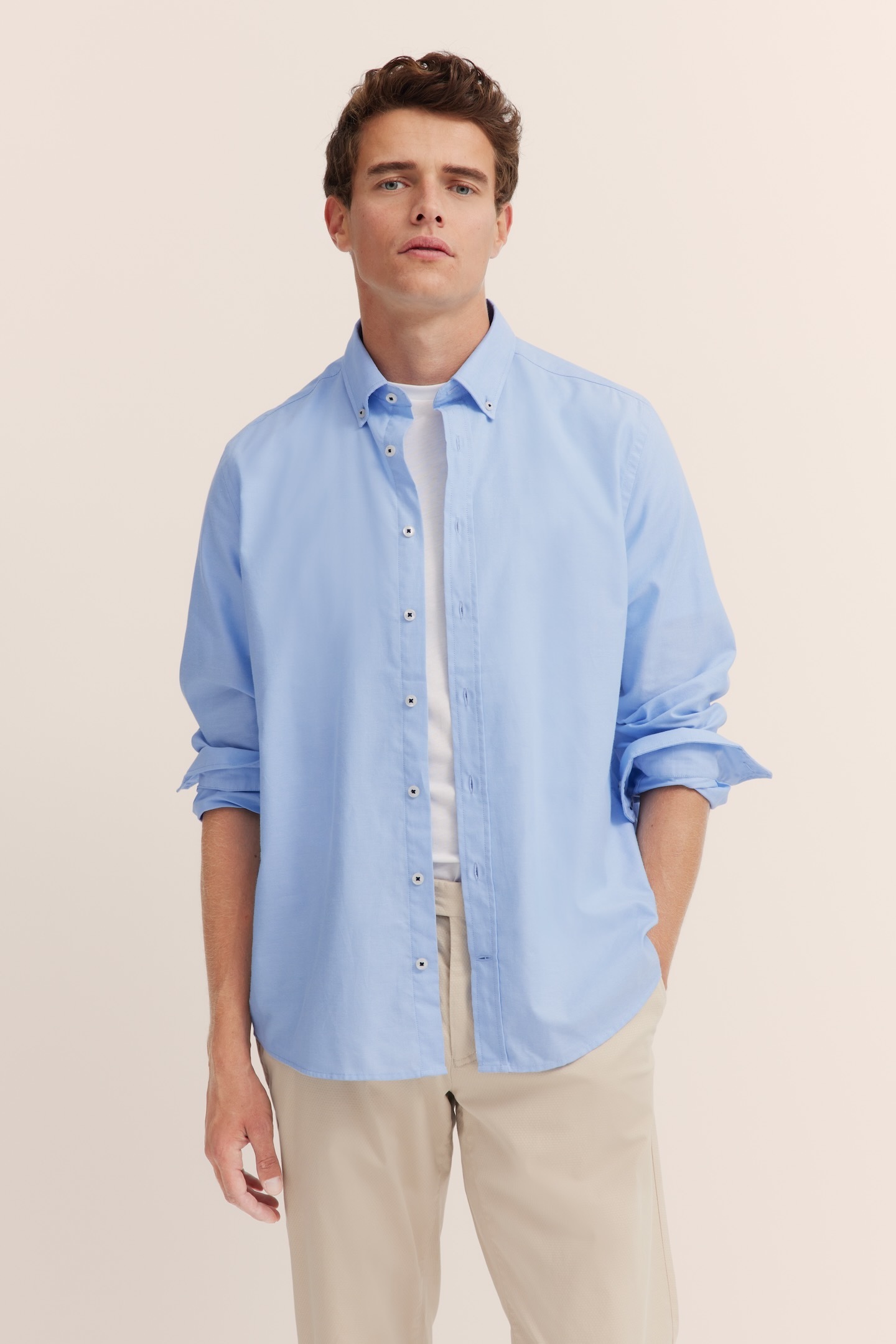 Image of bugatti Langarmhemd "Button-Down" Oxford Modern Fit