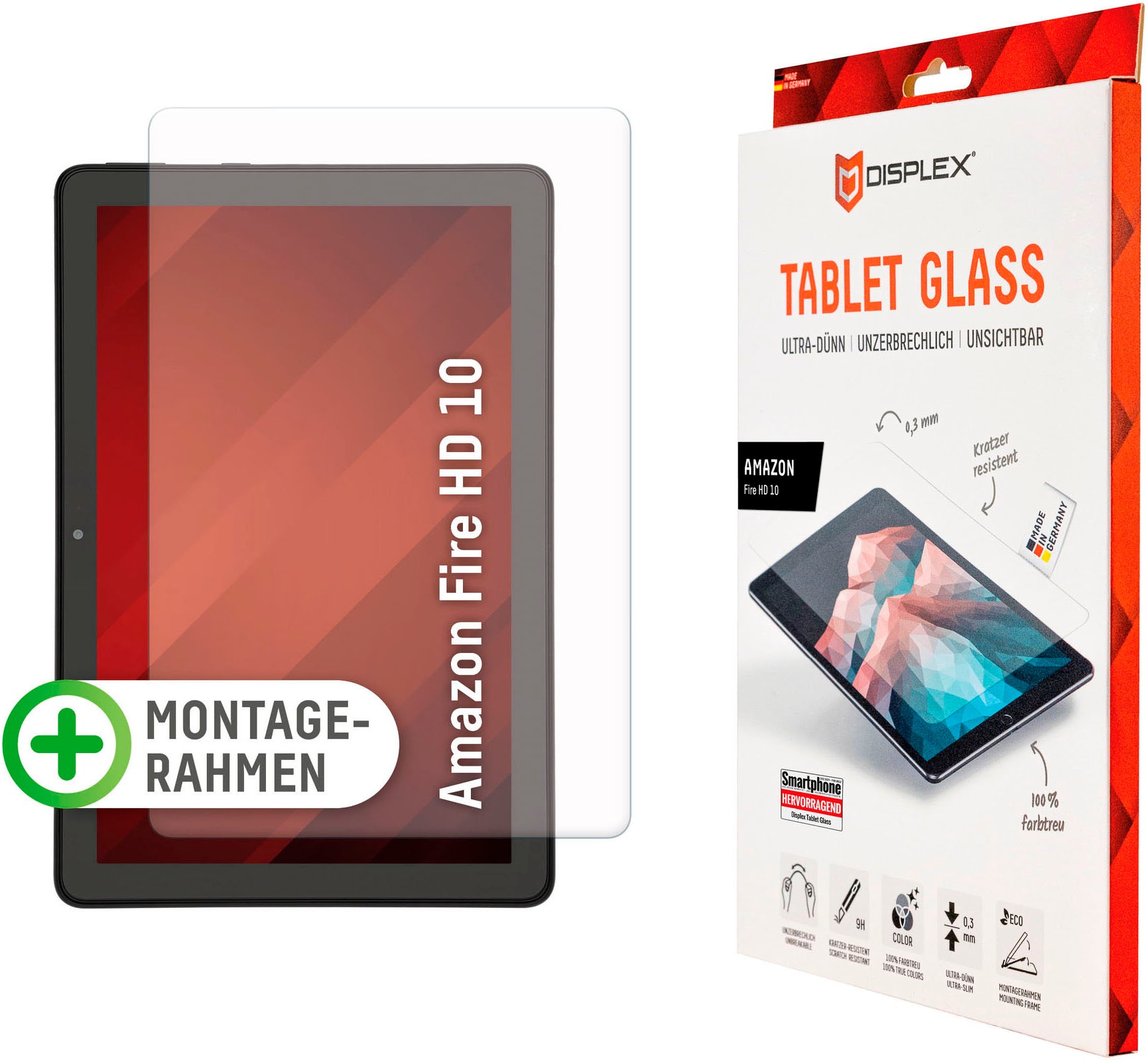 Image of Displex Displayschutzfolie »Tablet Glass Amazon Fire HD 10«, für Tablet bei Ackermann Versand Schweiz