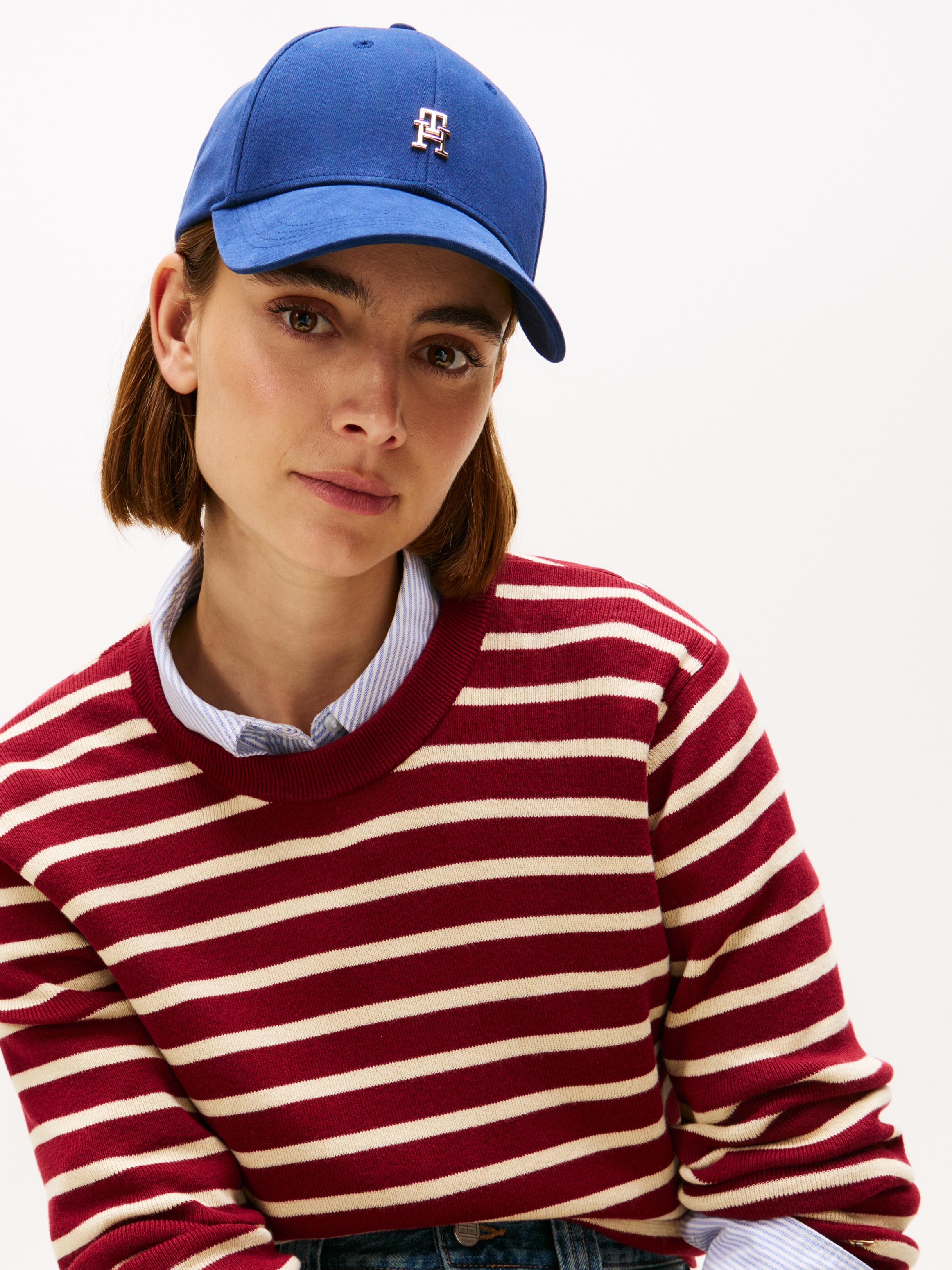 Tommy Hilfiger Baseball Cap »ELEVATED CHIC CAP«, Mit festem Schirm