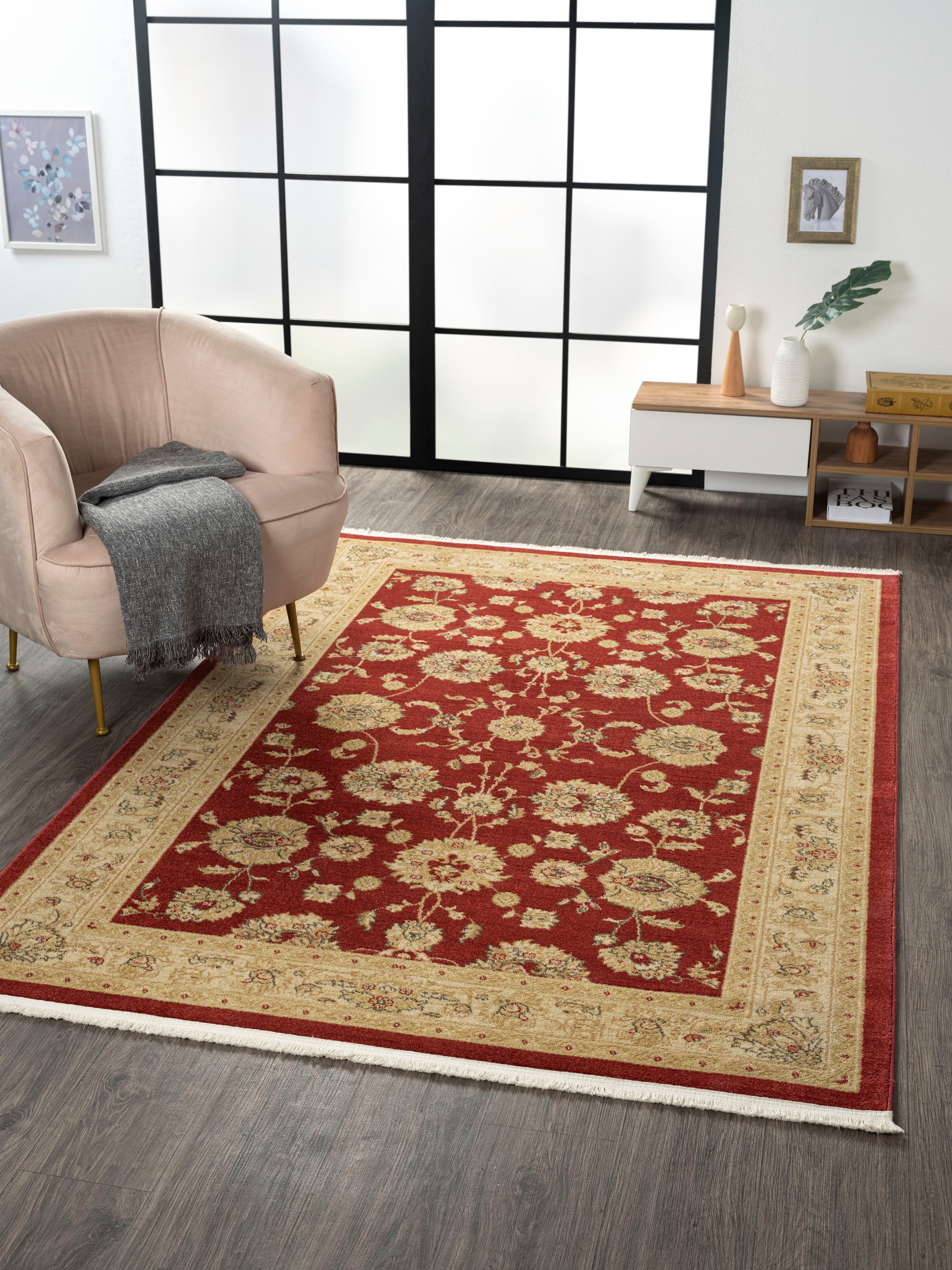 Image of Myflair Möbel & Accessoires Teppich "Maryam 3" rechteckig 7,5 mm Höhe Kurzflor, Orient Optik, edler Glanz, besonders weich durch Microfaser