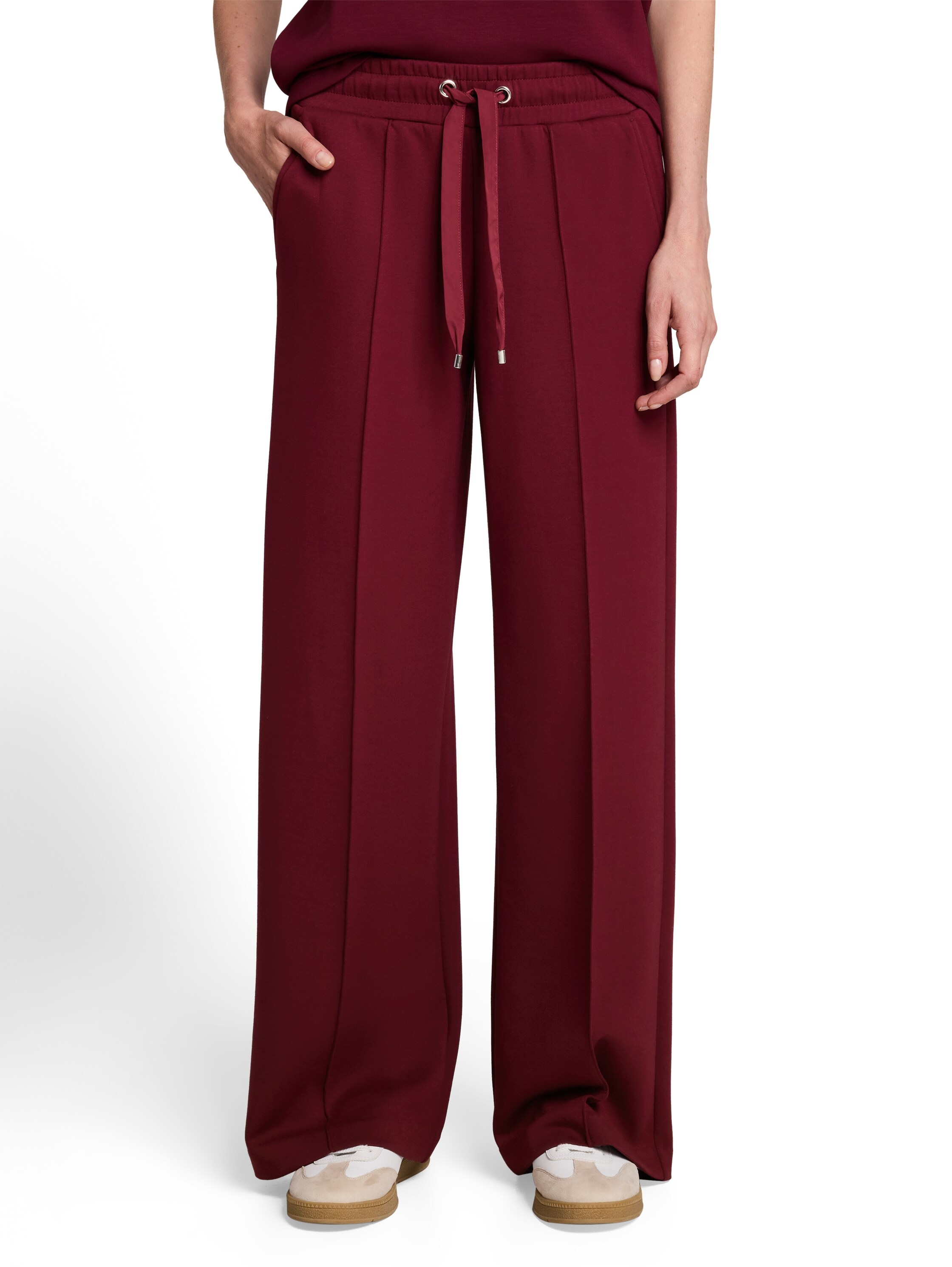 Image of TOM TAILOR Stoffhose "Loose - Straight" Sommerhose - weites Bein - mit elatsischem Bund