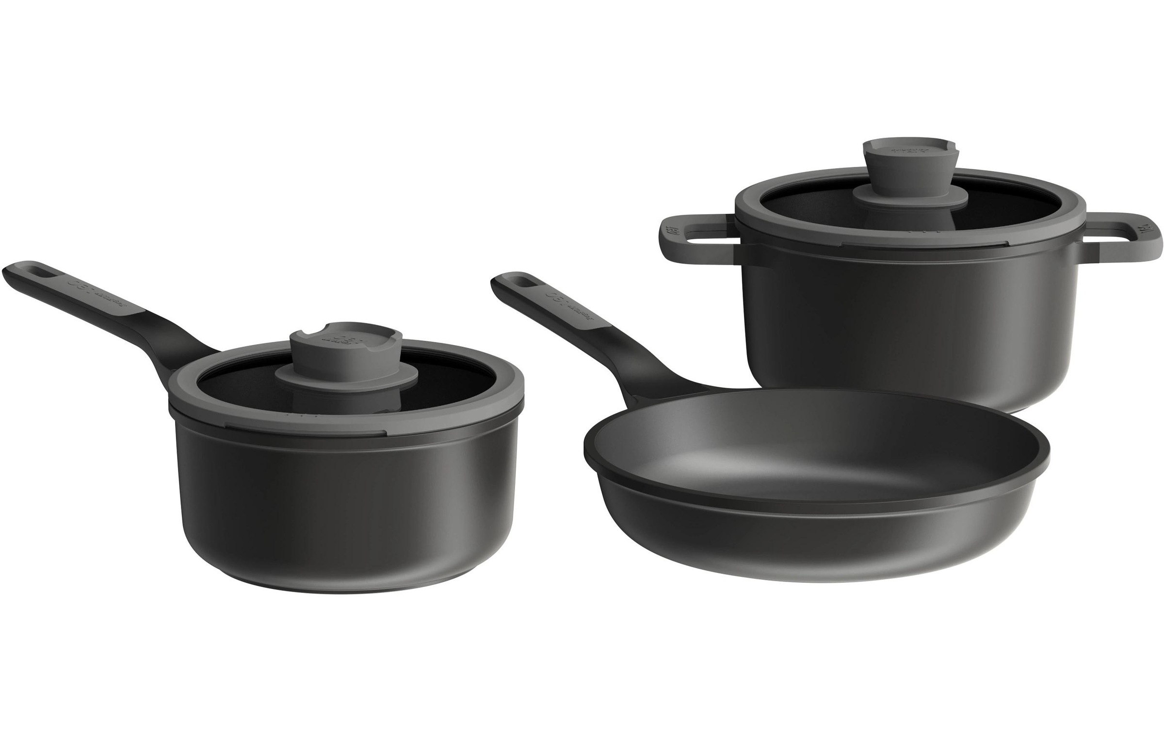 BergHOFF Pfannen-Set »Leo Stone+ 5-teilig 18 cm/20 cm/24 cm« 5 Stk. tlg.